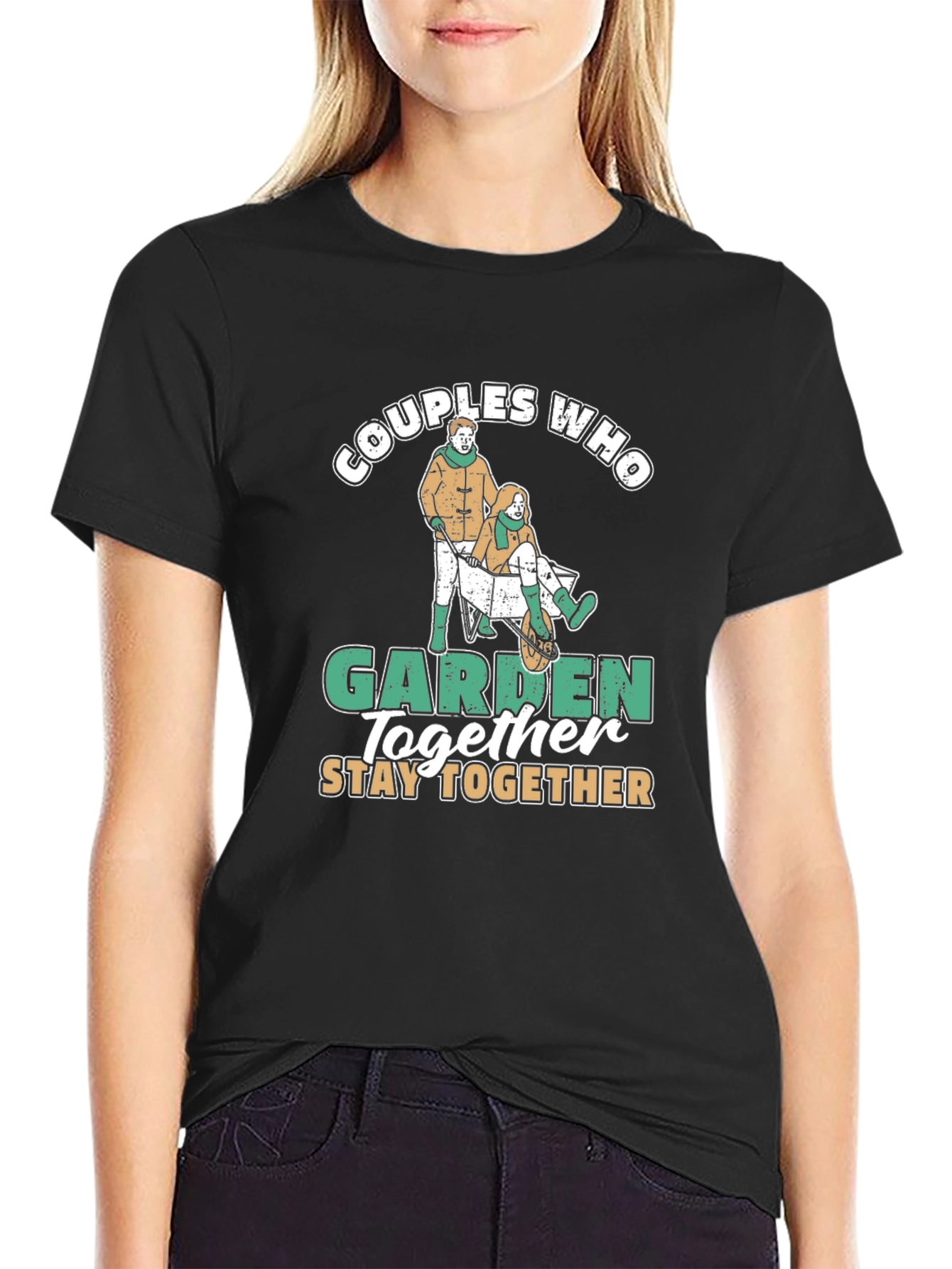 Black Couples Who Garden Together T-Shirt view 2