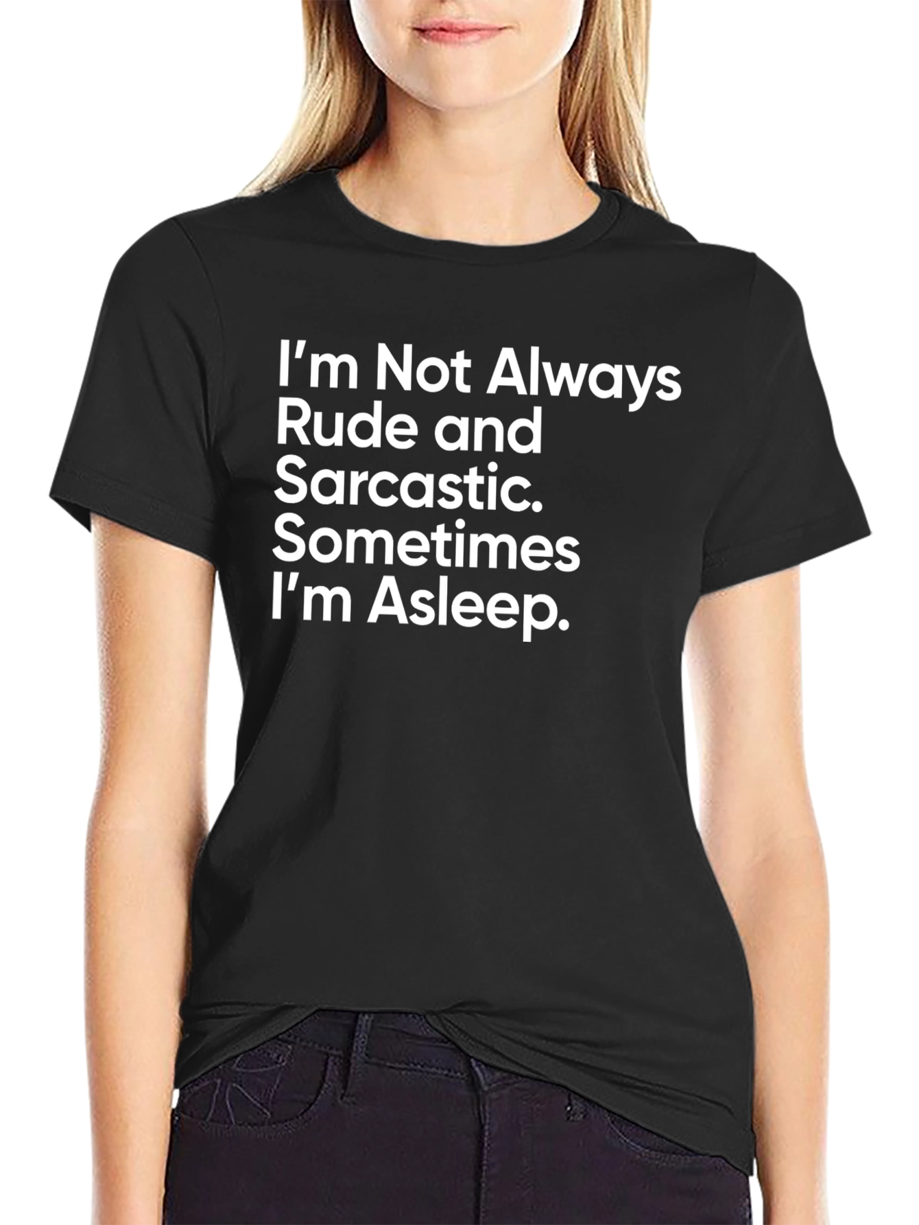 Black Funny Sarcastic Humor T-Shirt view 2