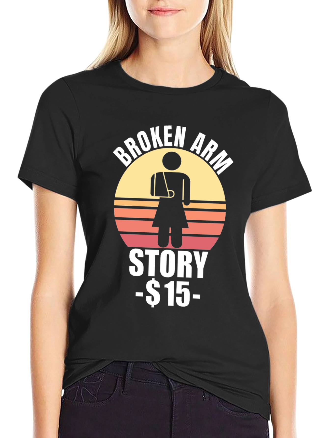 Black Broken Arm Story T-Shirt - $15 view 2