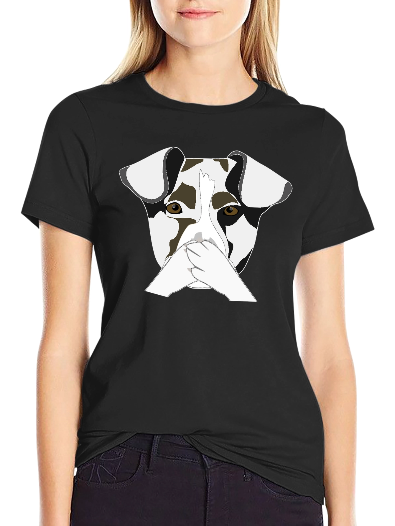 Black Dog Graphic Black T-Shirt view 2