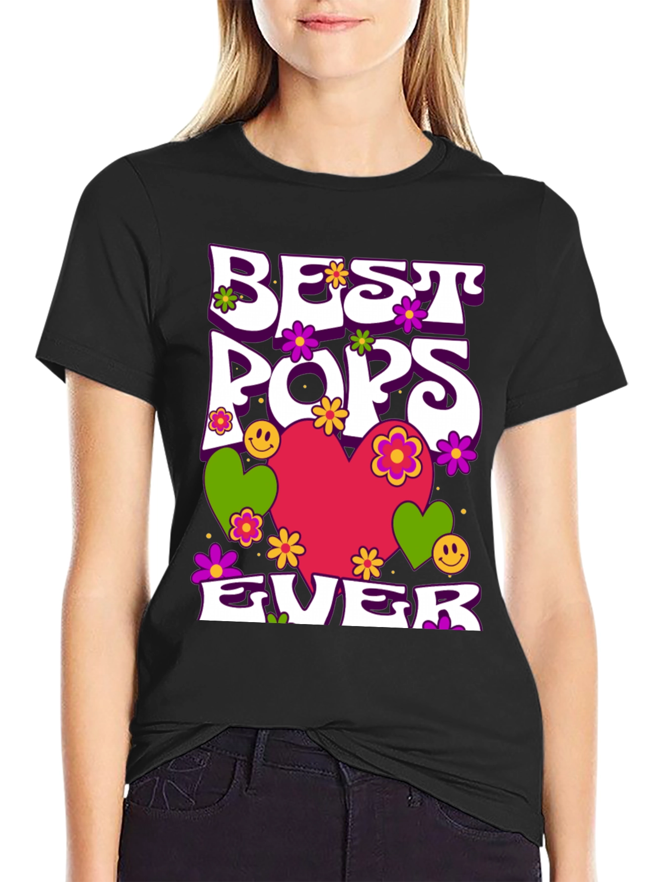 Black Best Pops Ever Graphic T-Shirt view 2