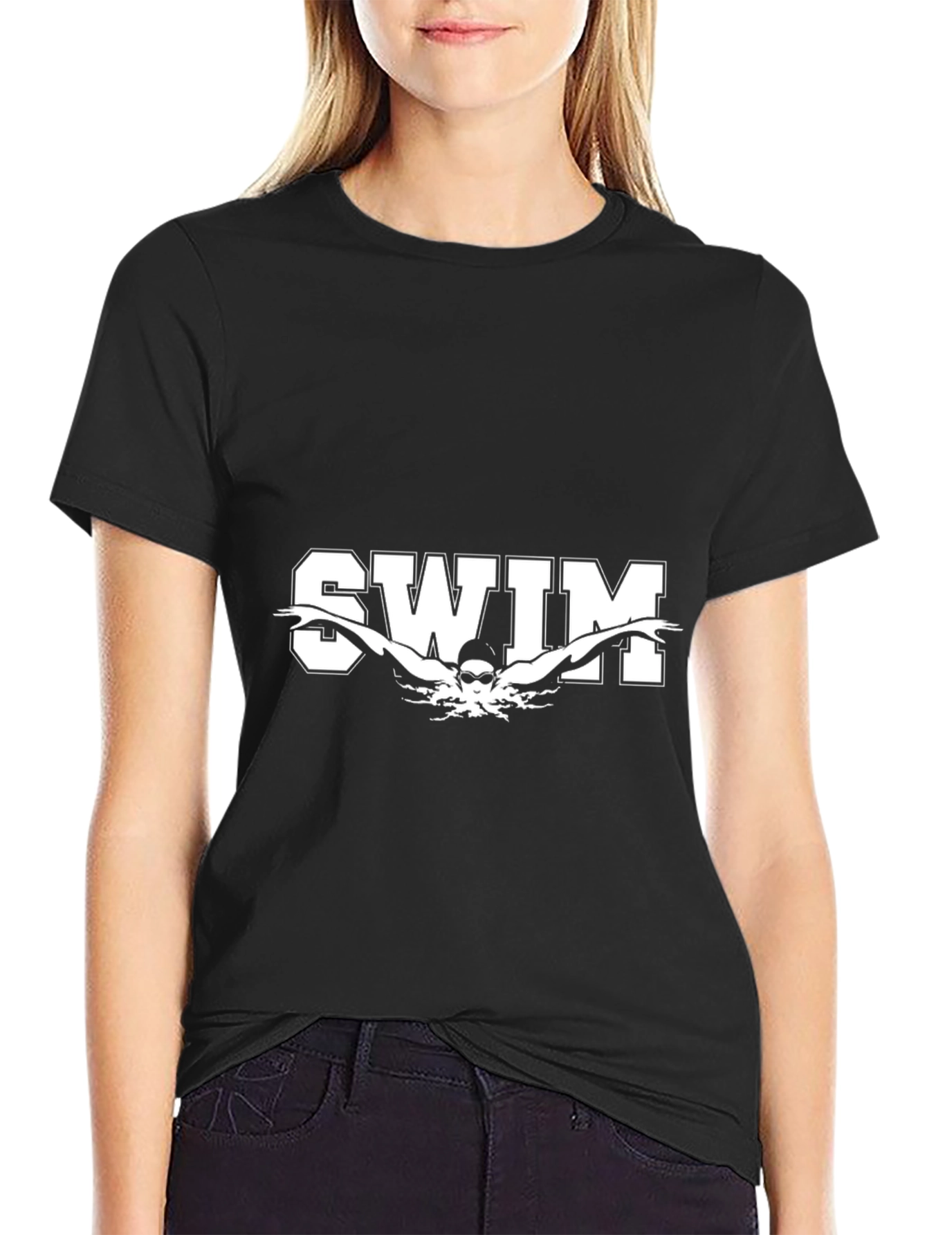 Swim T-Shirt - Butterfly Stroke Design - 2