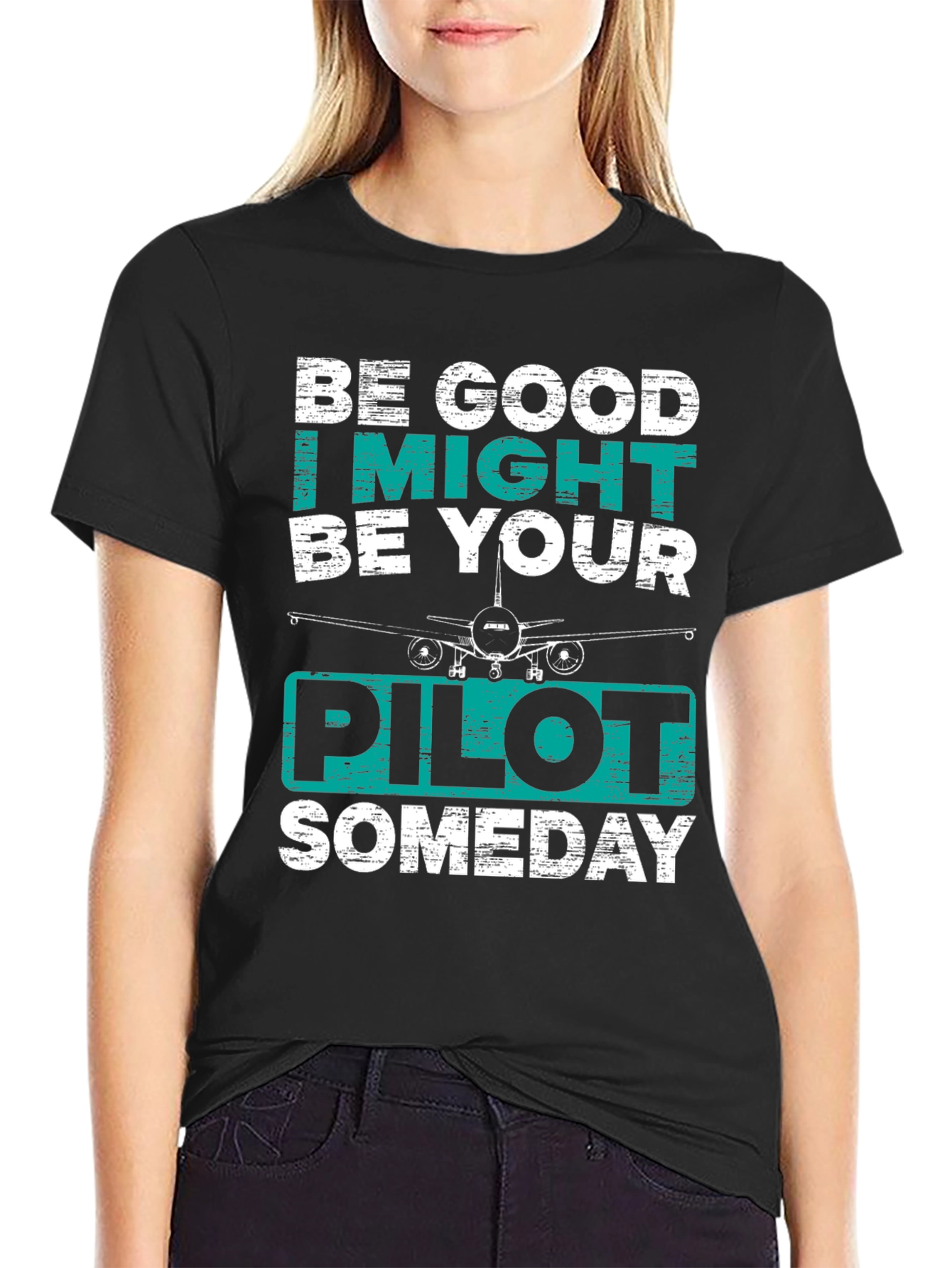 Black Pilot Someday T-Shirt view 2