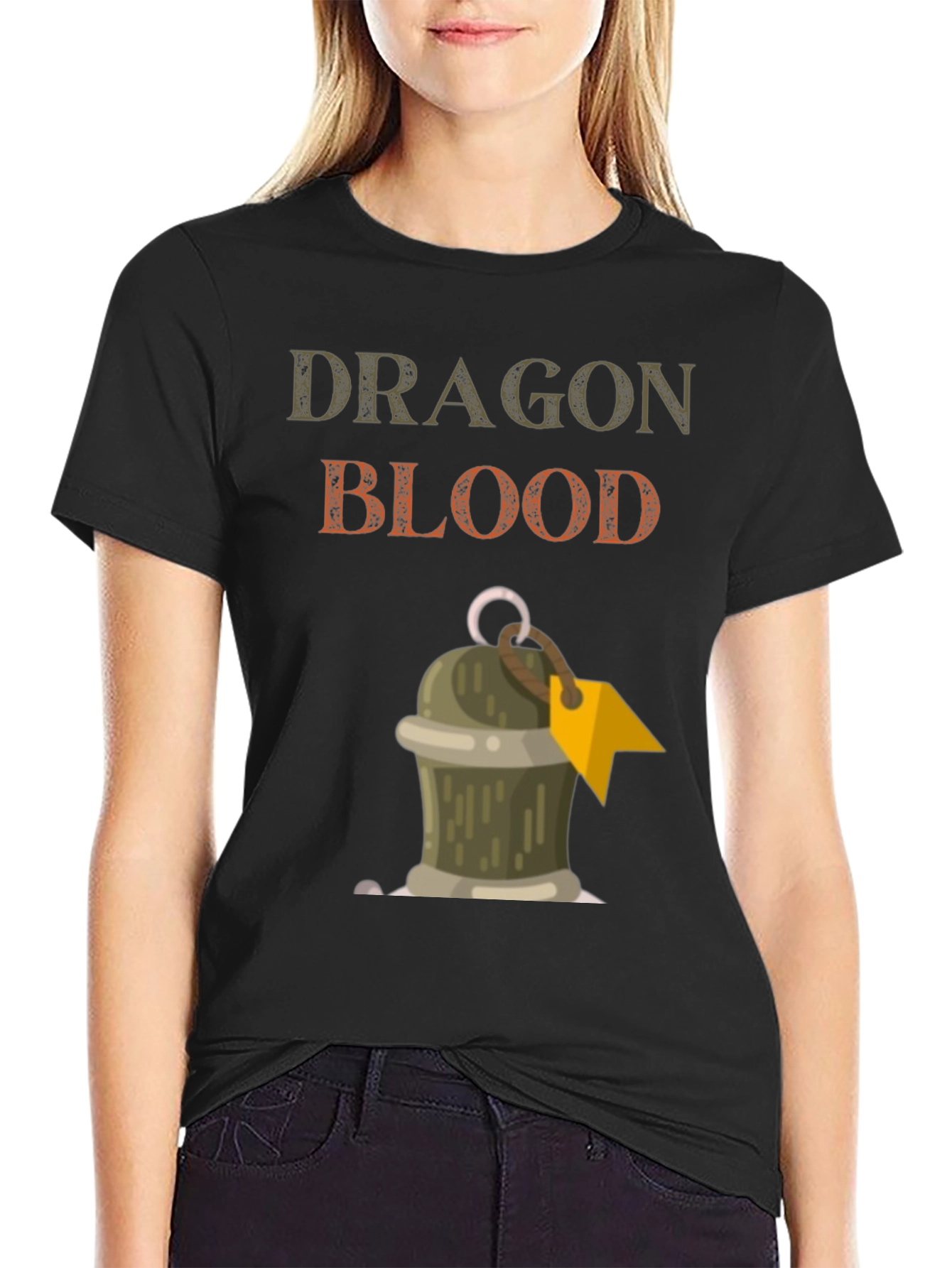 Black Dragon Blood Graphic T-Shirt view 2