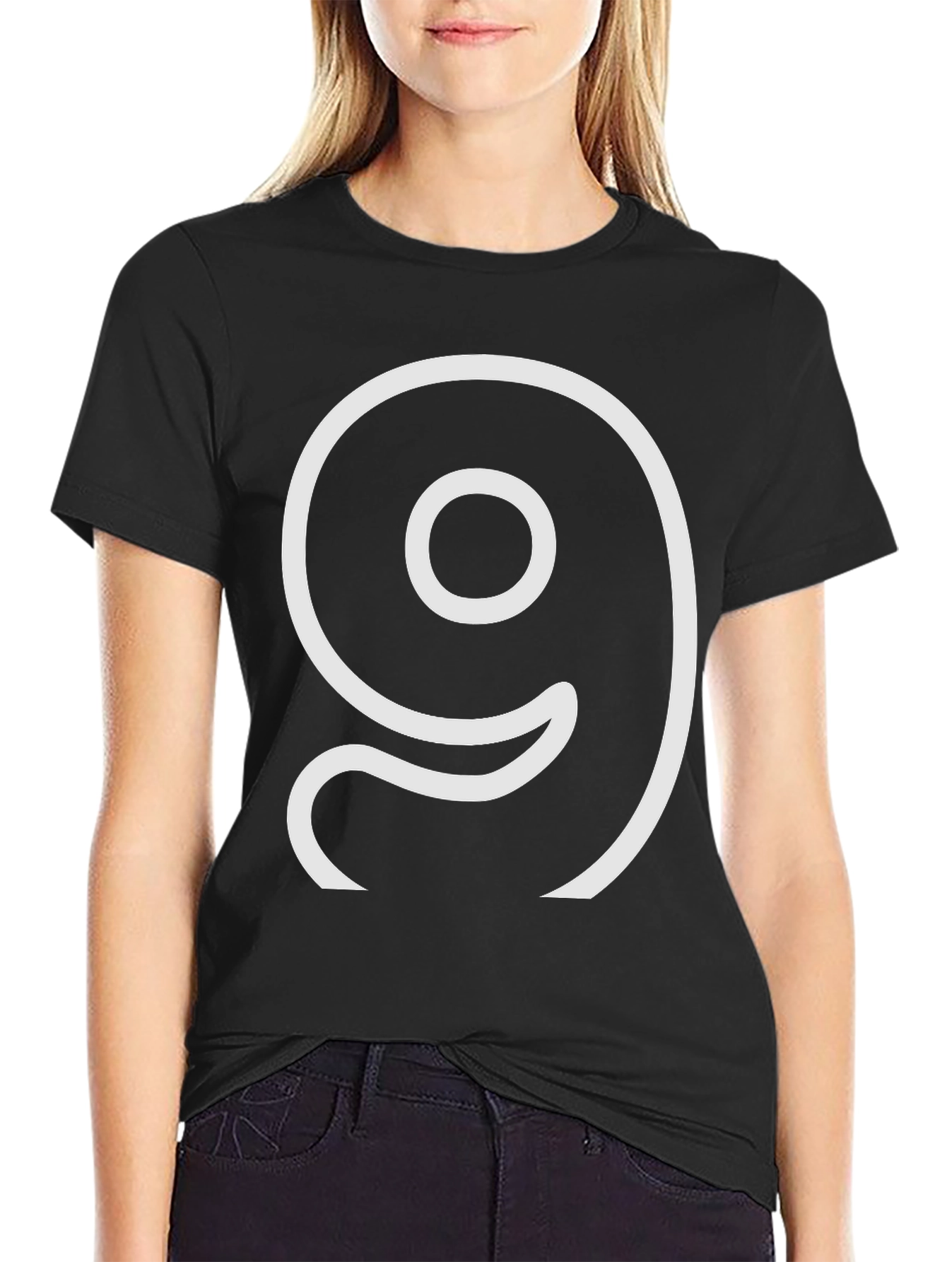 Black Number Nine Graphic Black Tee Shirt view 2