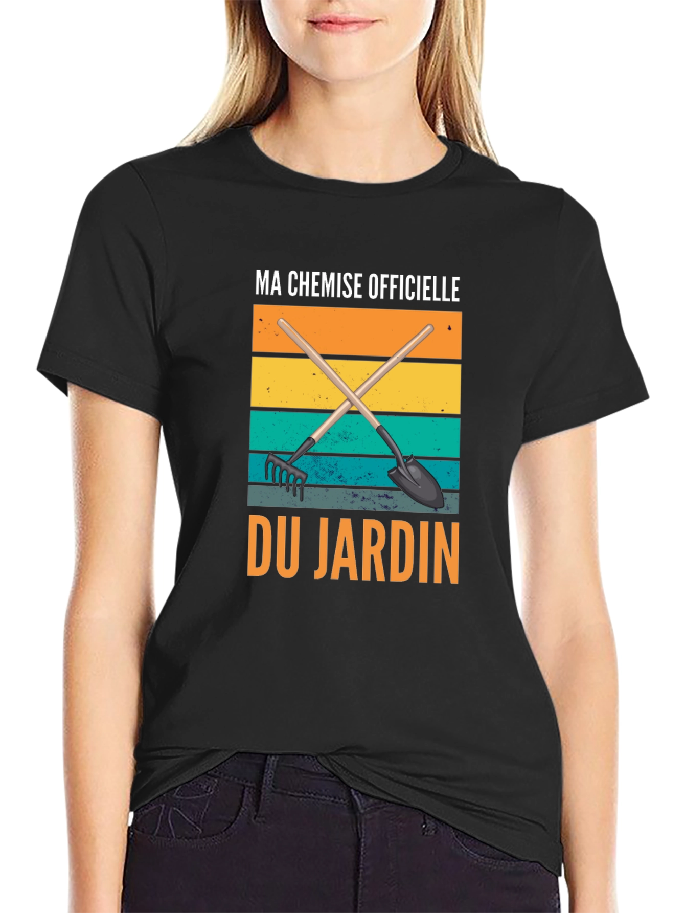 Black Ma Chemise Officielle du Jardin T-Shirt view 2