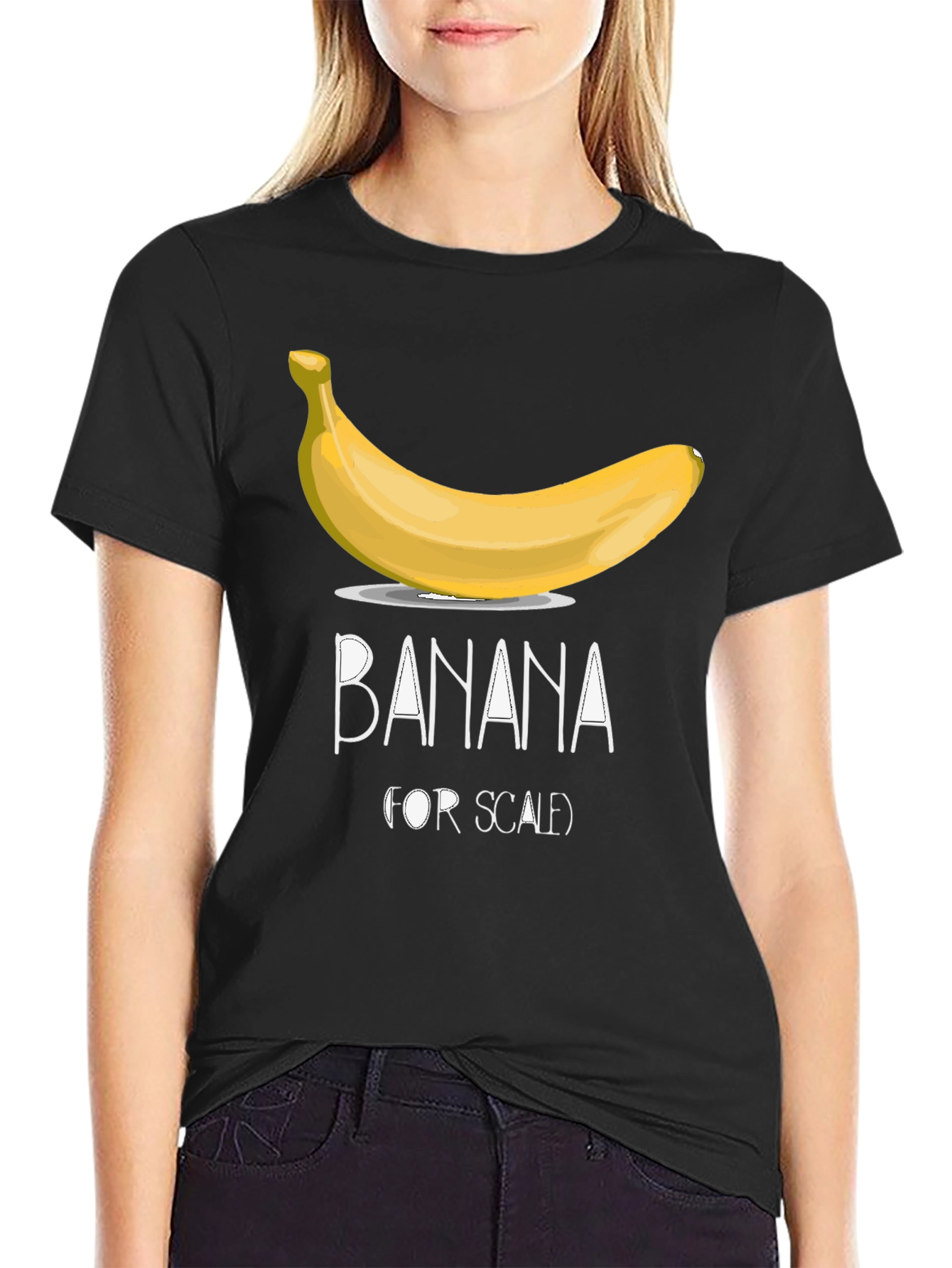 Black Banana For Scale Men's Graphic T-Shirt view 2
