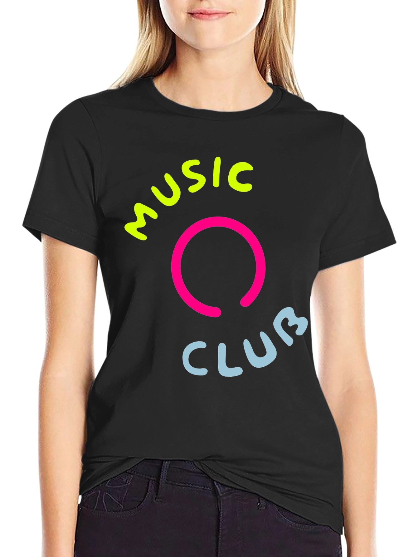 Black Music Club Graphic T-Shirt view 2