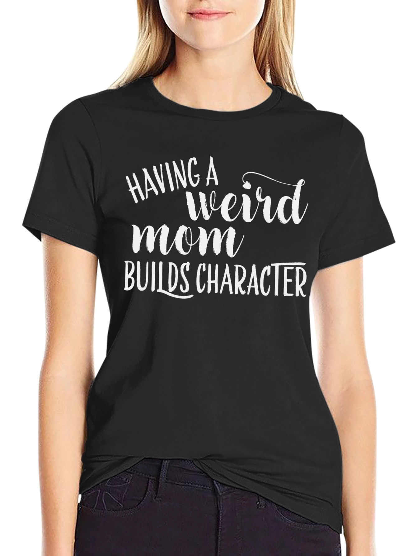 Funny "Weird Mom" Graphic Tee - 2