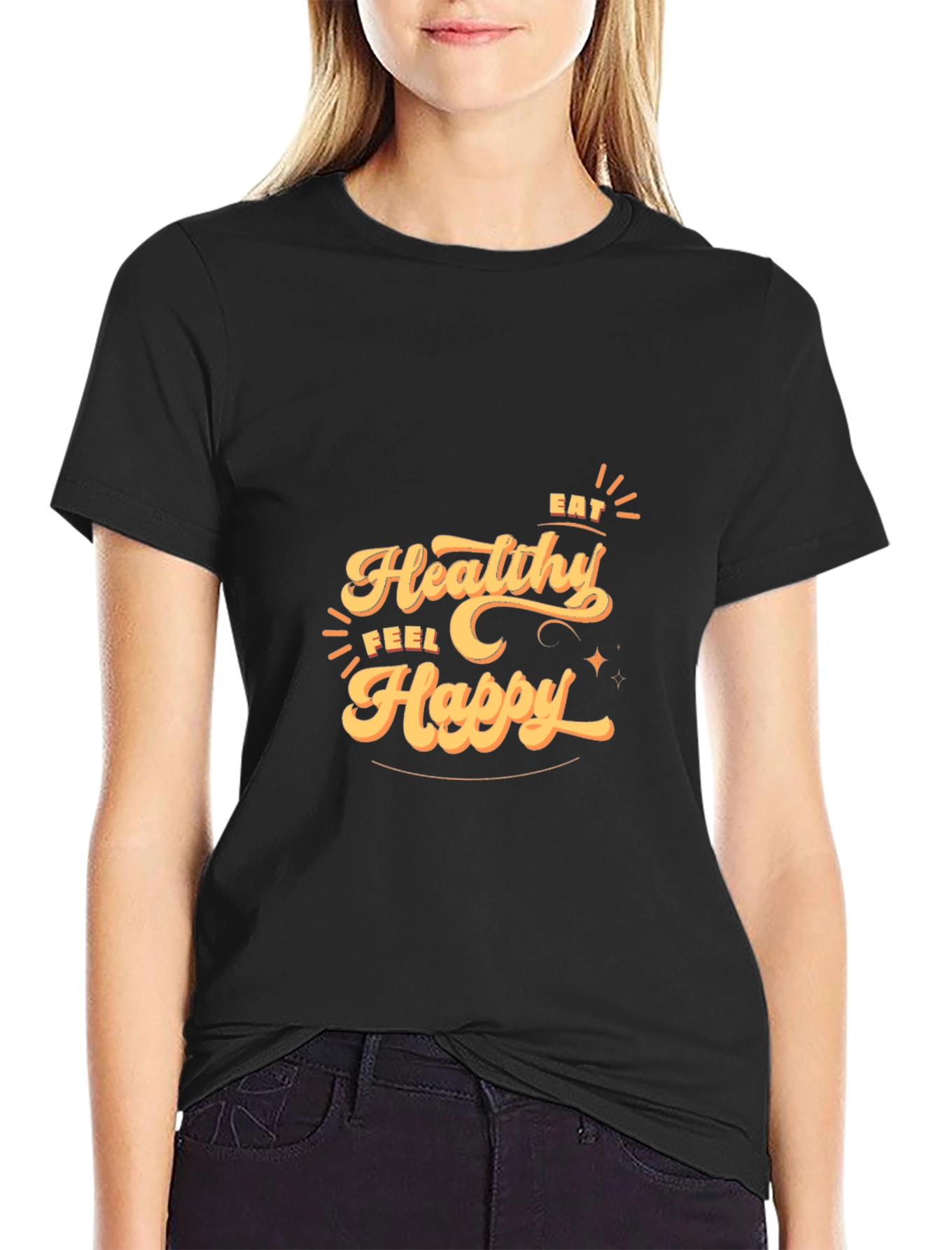 Eat Healthy, Feel Happy T-Shirt - 2