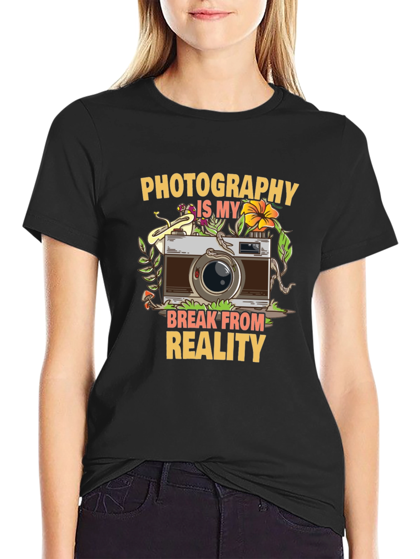 Black Photography is My Break From Reality T-Shirt view 2