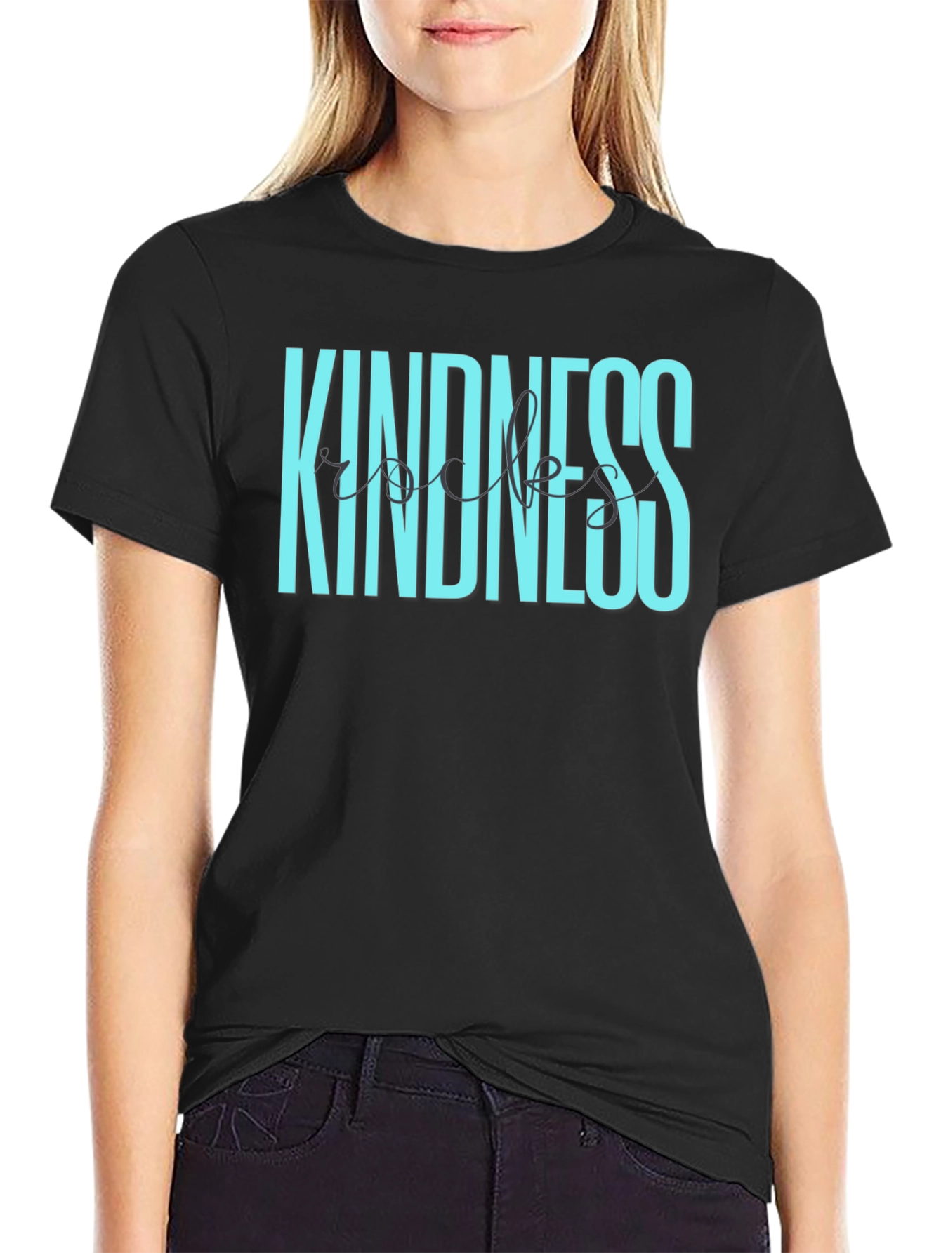 Kindness Rocks Graphic Tee - Soft Cotton Blend T-Shirt - 2