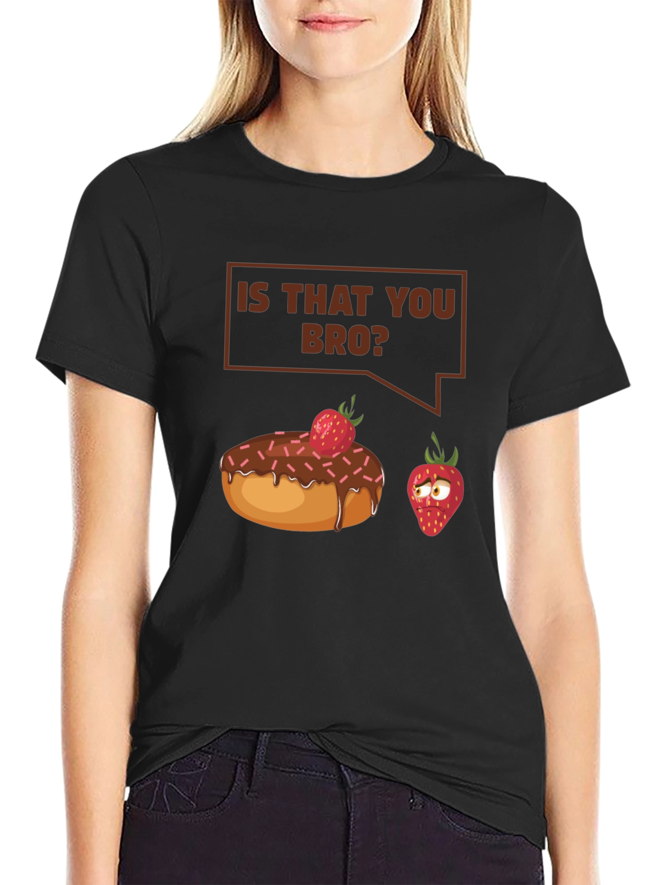 Black Is That You Bro? Funny T-Shirt view 2