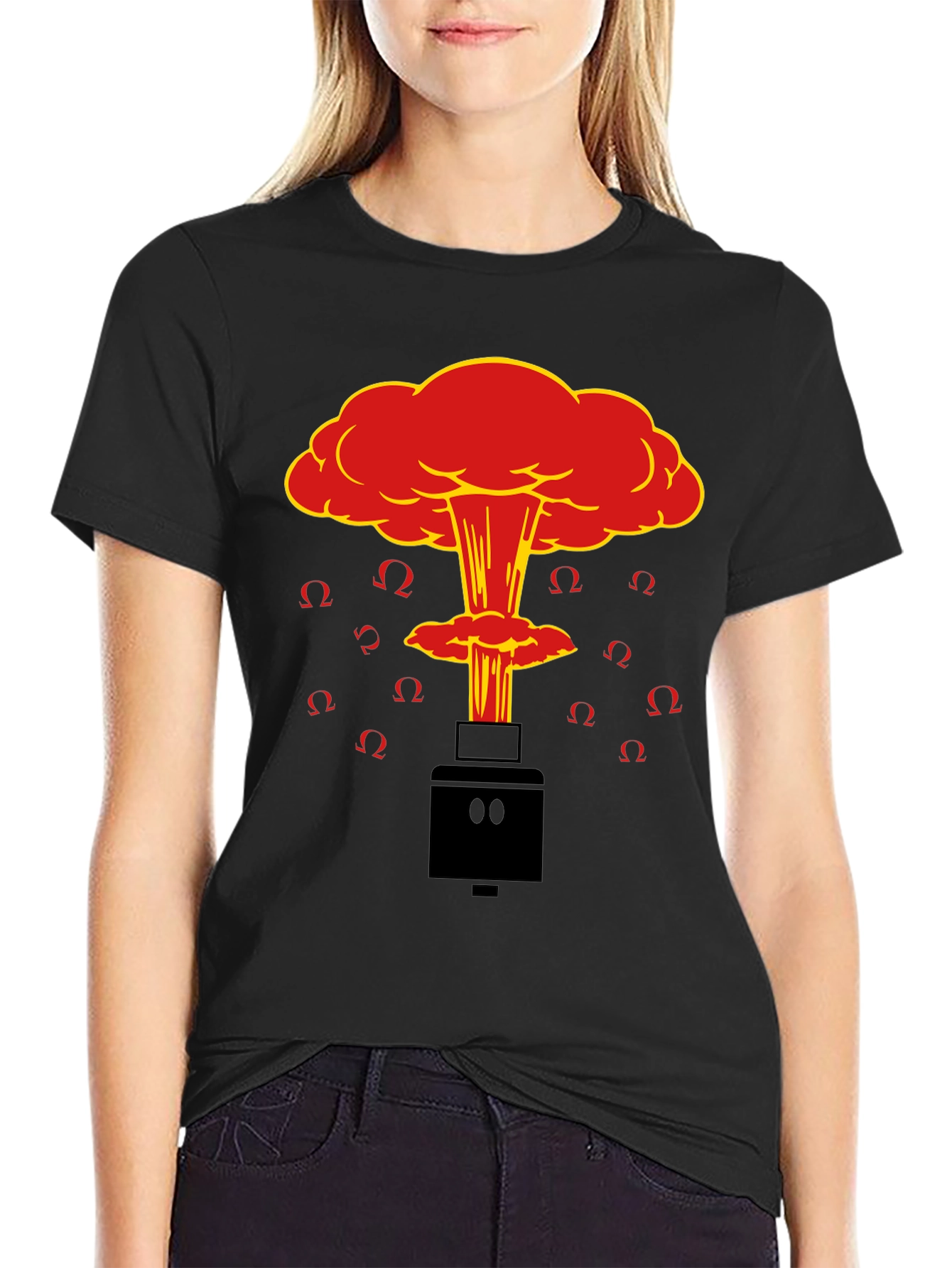 Black Atomic Vape Black T-Shirt view 2