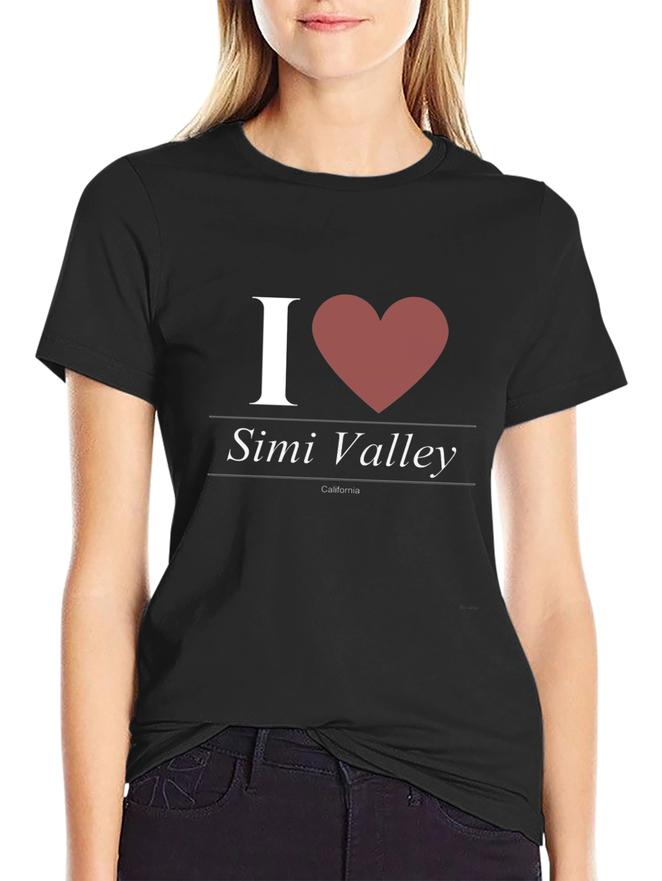 I Heart Simi Valley Black T-Shirt - 2