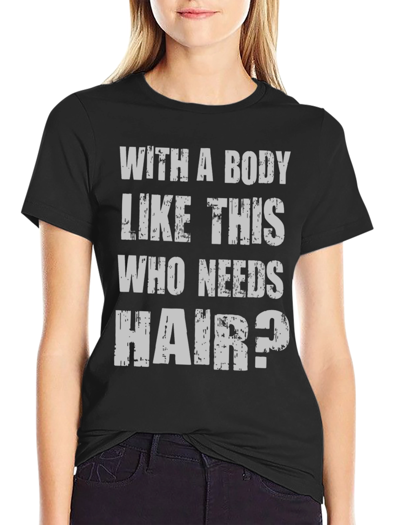 Black Funny Body Like This Men's T-Shirt view 2