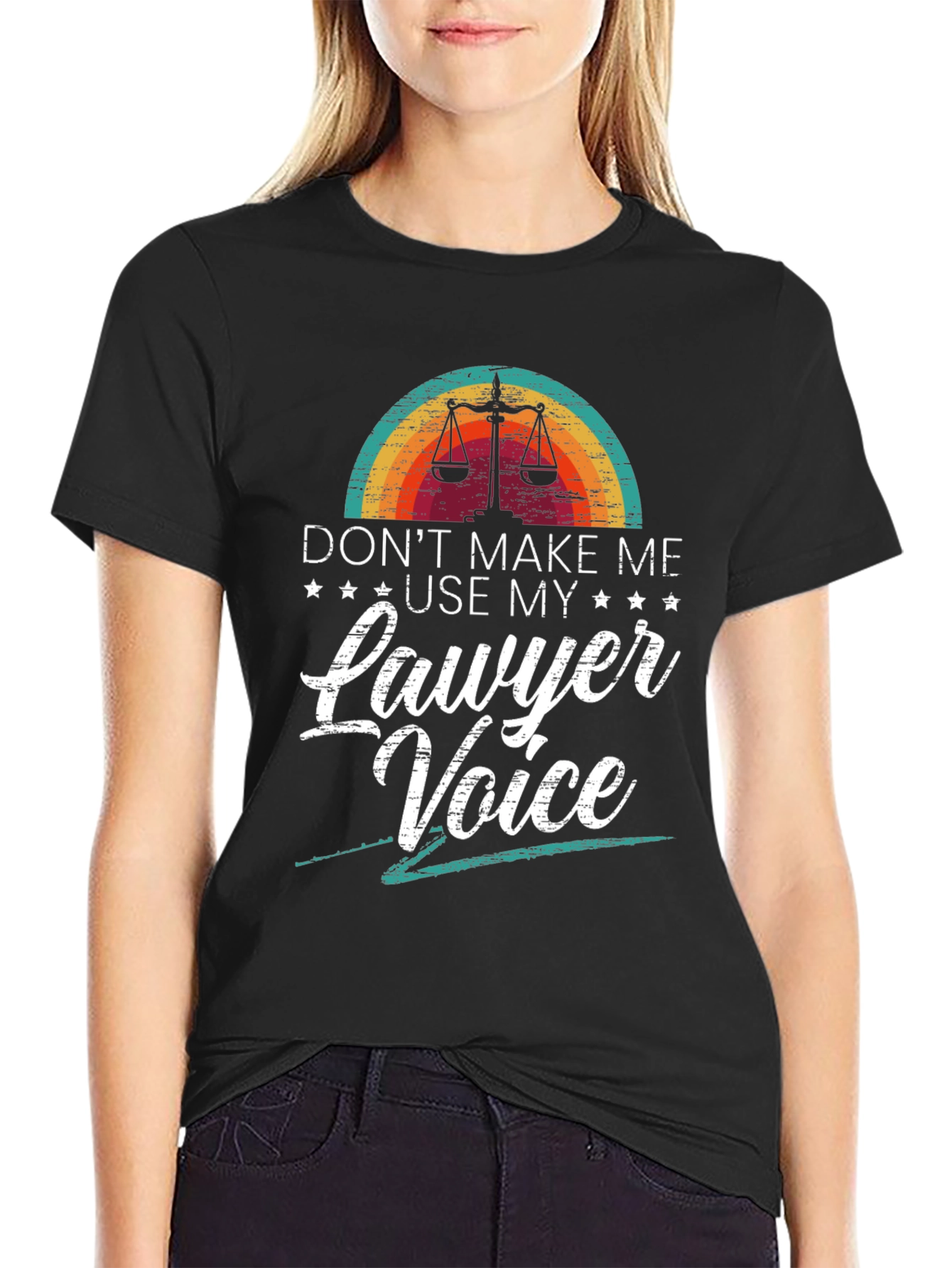 Black Lawyer Voice T-Shirt - Attorney Gift view 2
