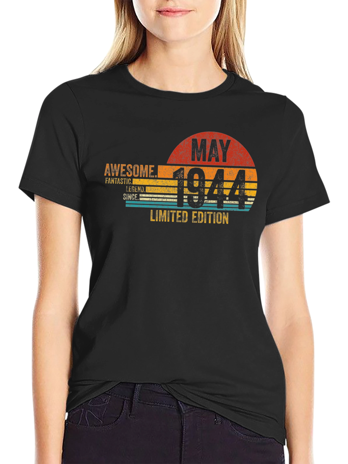 Black Awesome May 1944 Limited Edition T-Shirt view 2