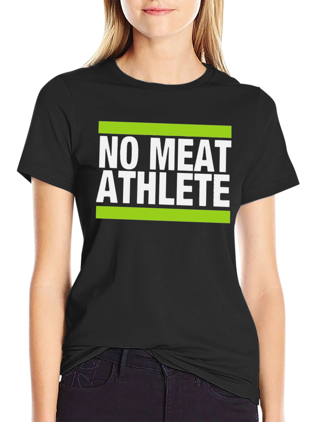 Black No Meat Athlete Black T-Shirt view 2