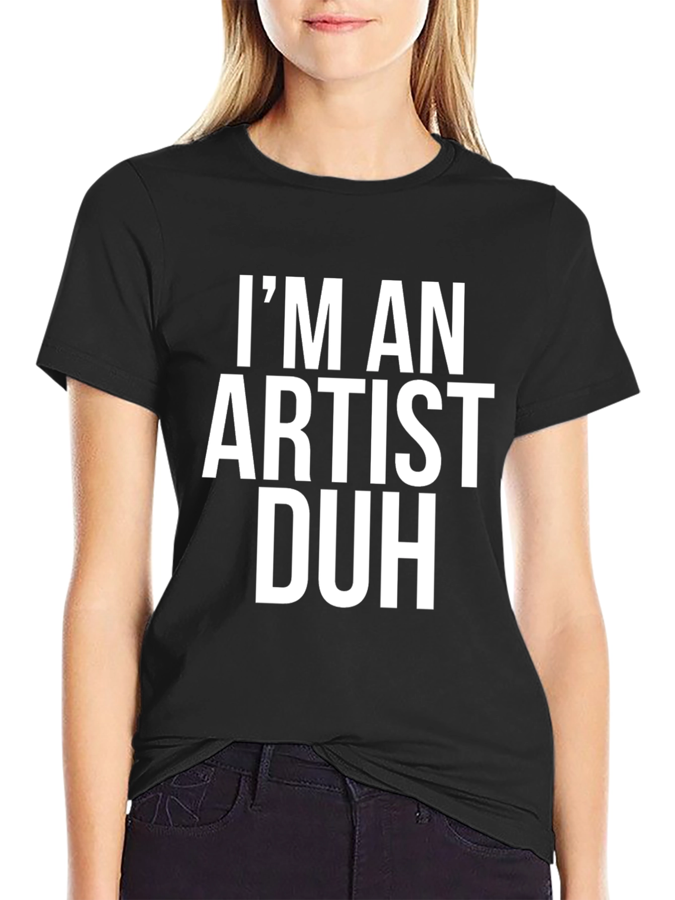 Black Artist Graphic Tee - I'm An Artist Duh view 2