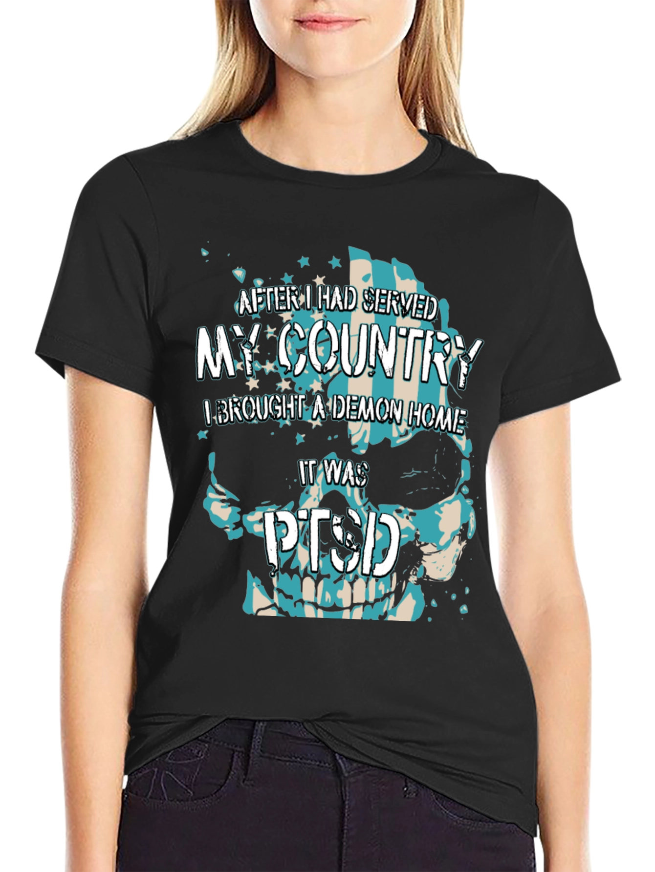 Patriotic PTSD Awareness T-Shirt - 2