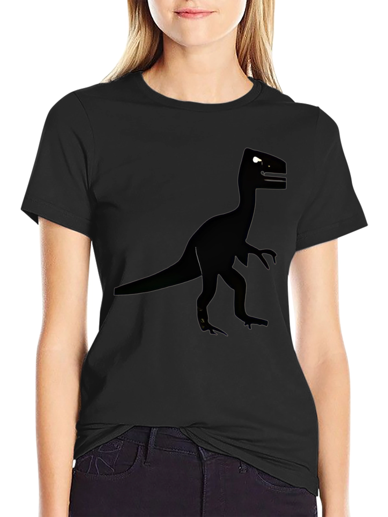 Black Black Dinosaur T-Shirt for Men view 2