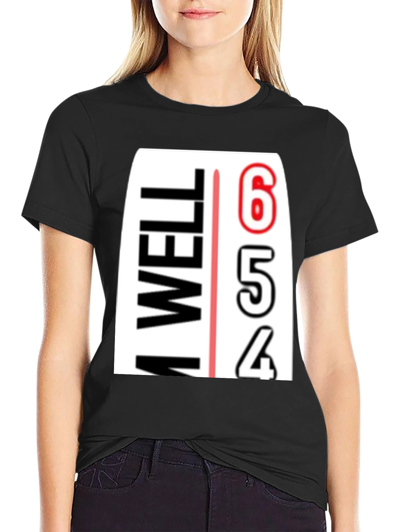 Black I'm Well Countdown T-Shirt - Funny Graphic Tee view 2