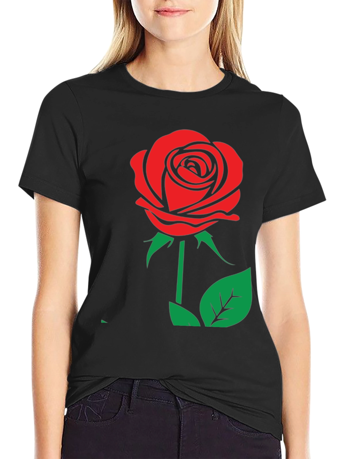 Rose Graphic Tee - Classic & Bold Design - 2