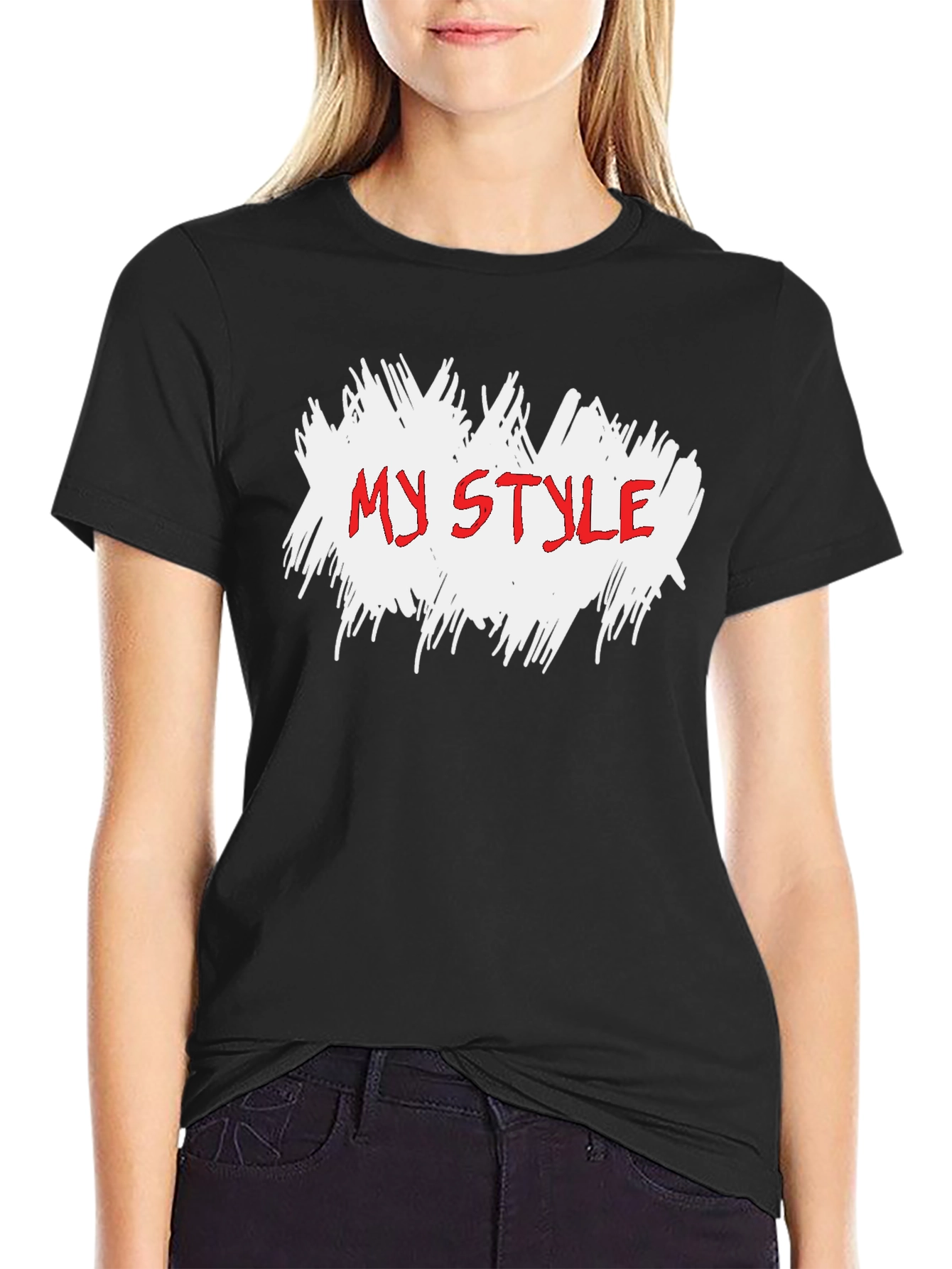 Black My Style Graphic Tee - Cool Trendy Casual Cotton Shirt view 2