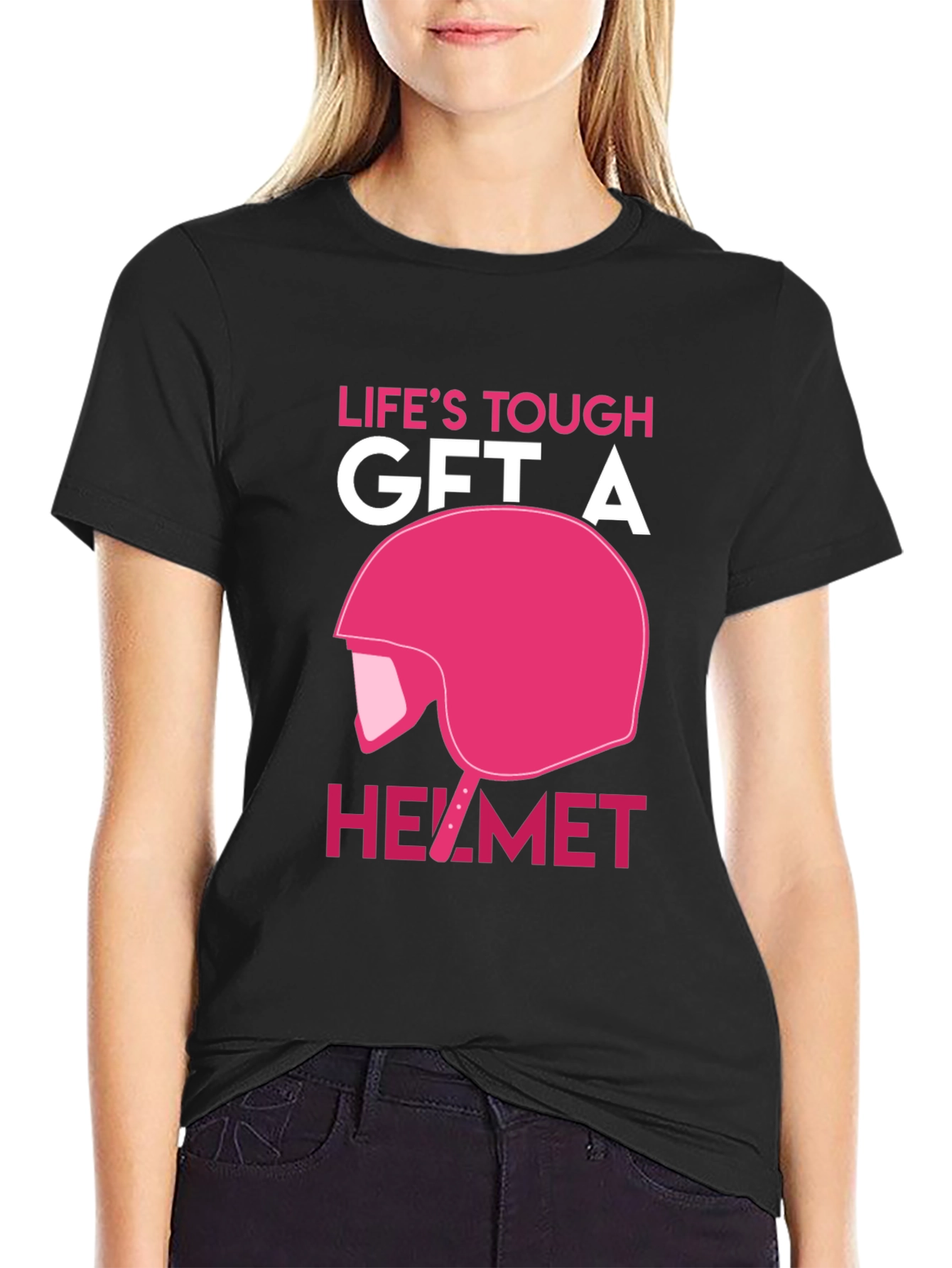 Life's Tough Get A Helmet T-Shirt - 2