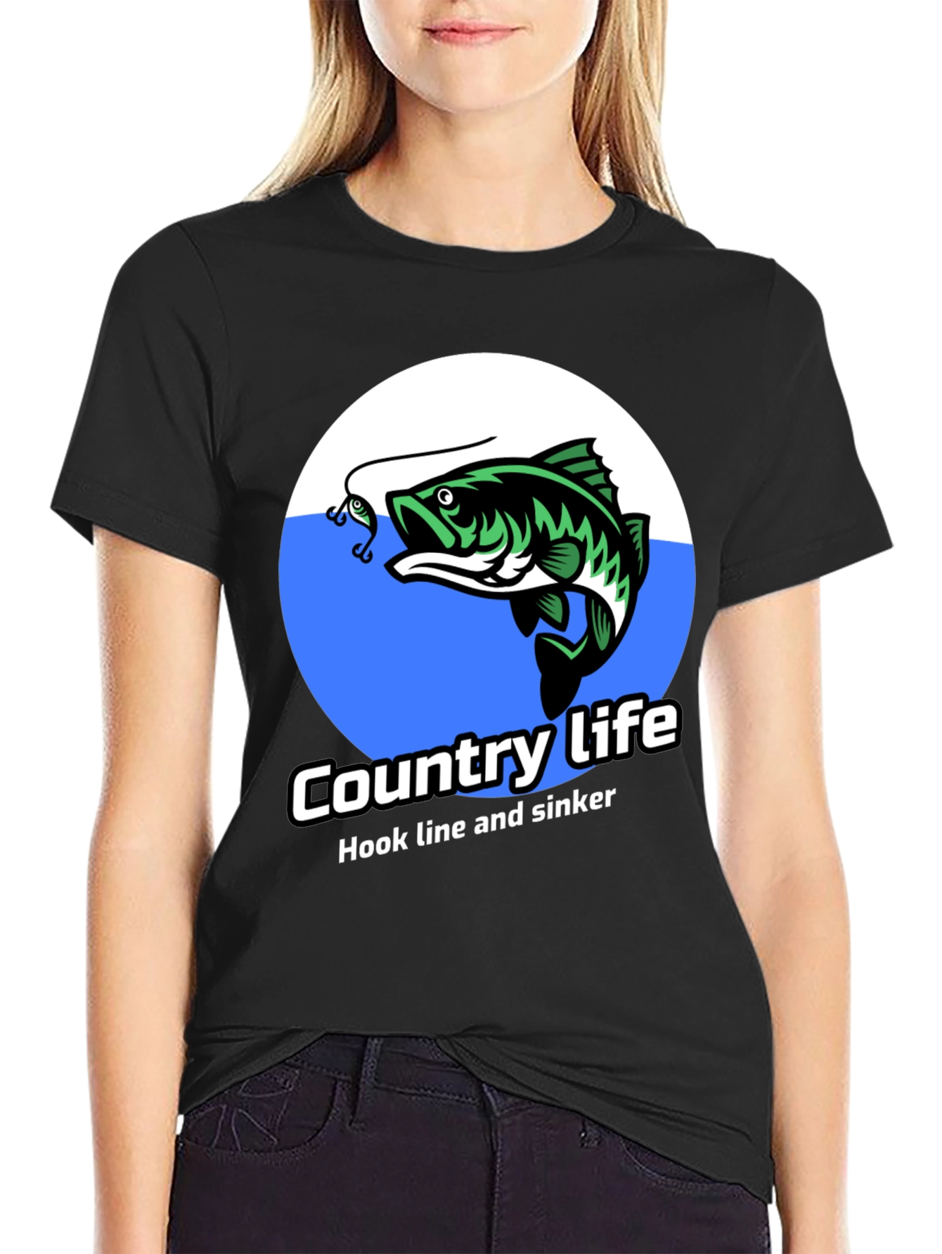 Black Country Life Bass Fishing T-Shirt view 2
