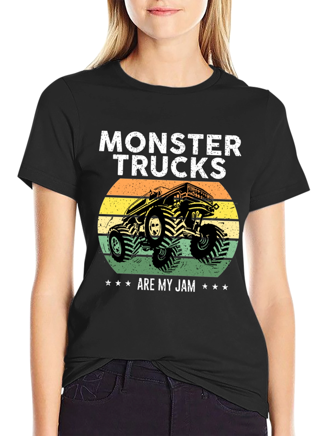 Black Monster Truck Graphic Tee view 2