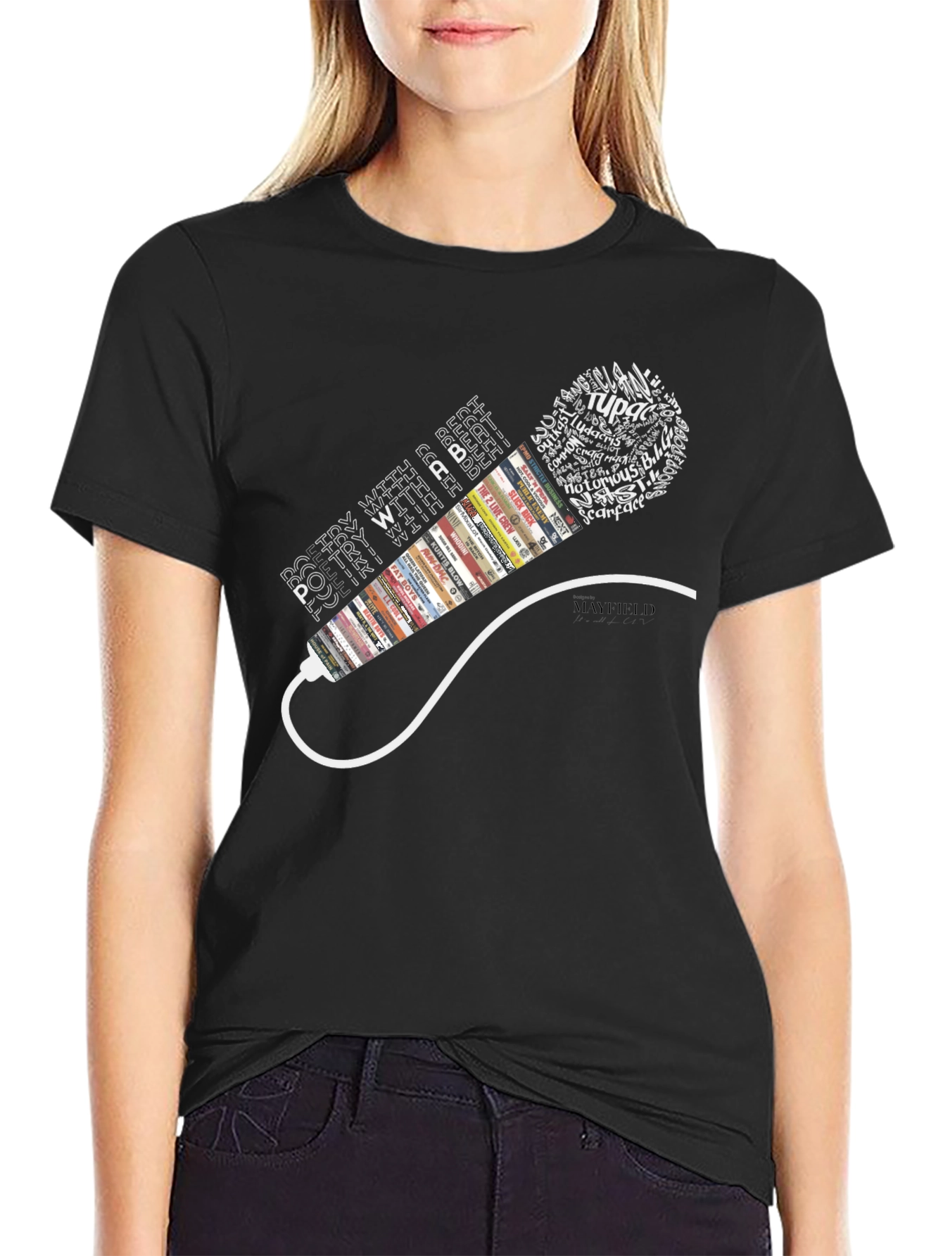 Black Poetry With a Beat T-Shirt view 2