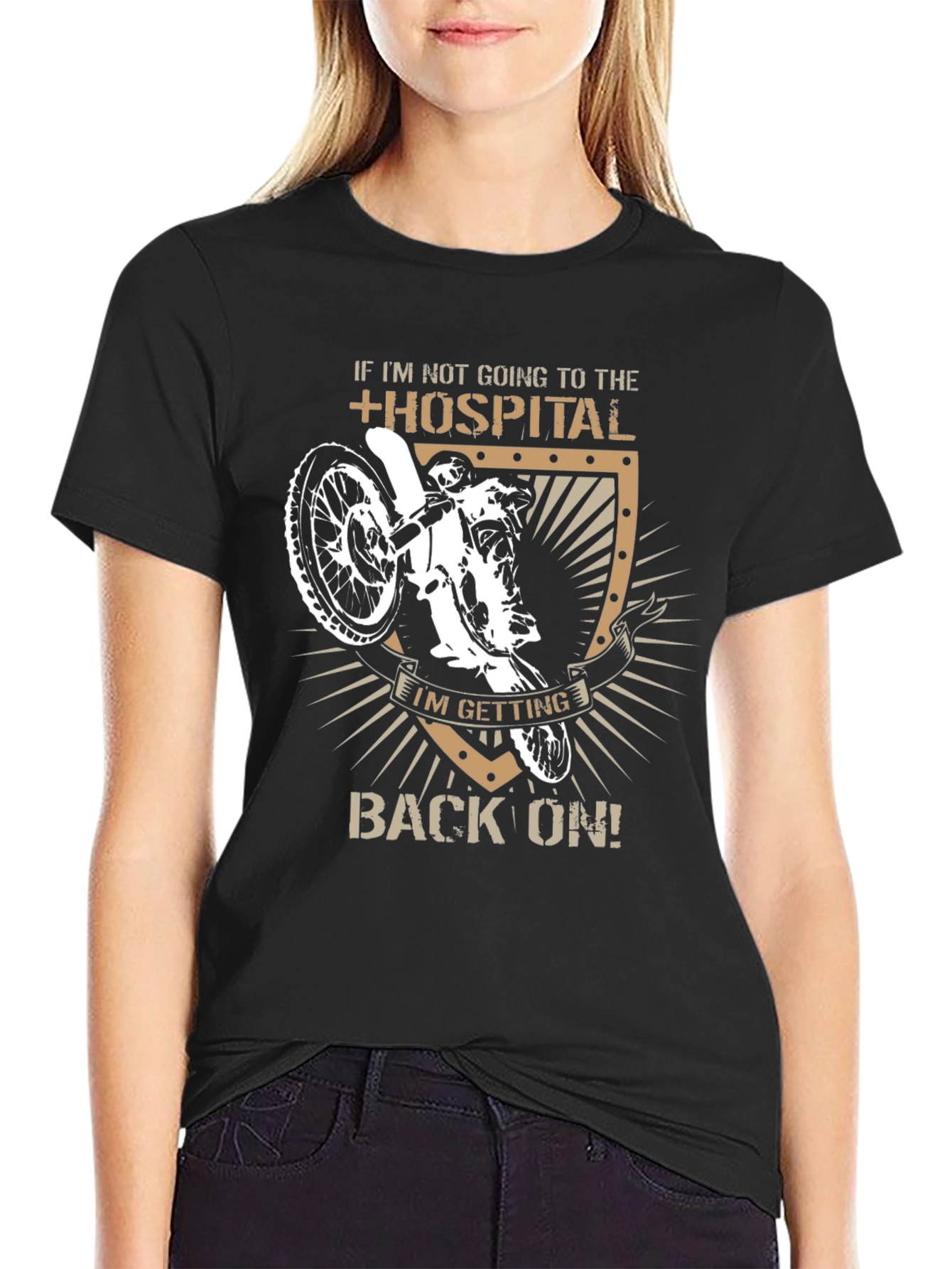 Motocross Rider T-Shirt - If I'm Not Going to The Hospital - 2