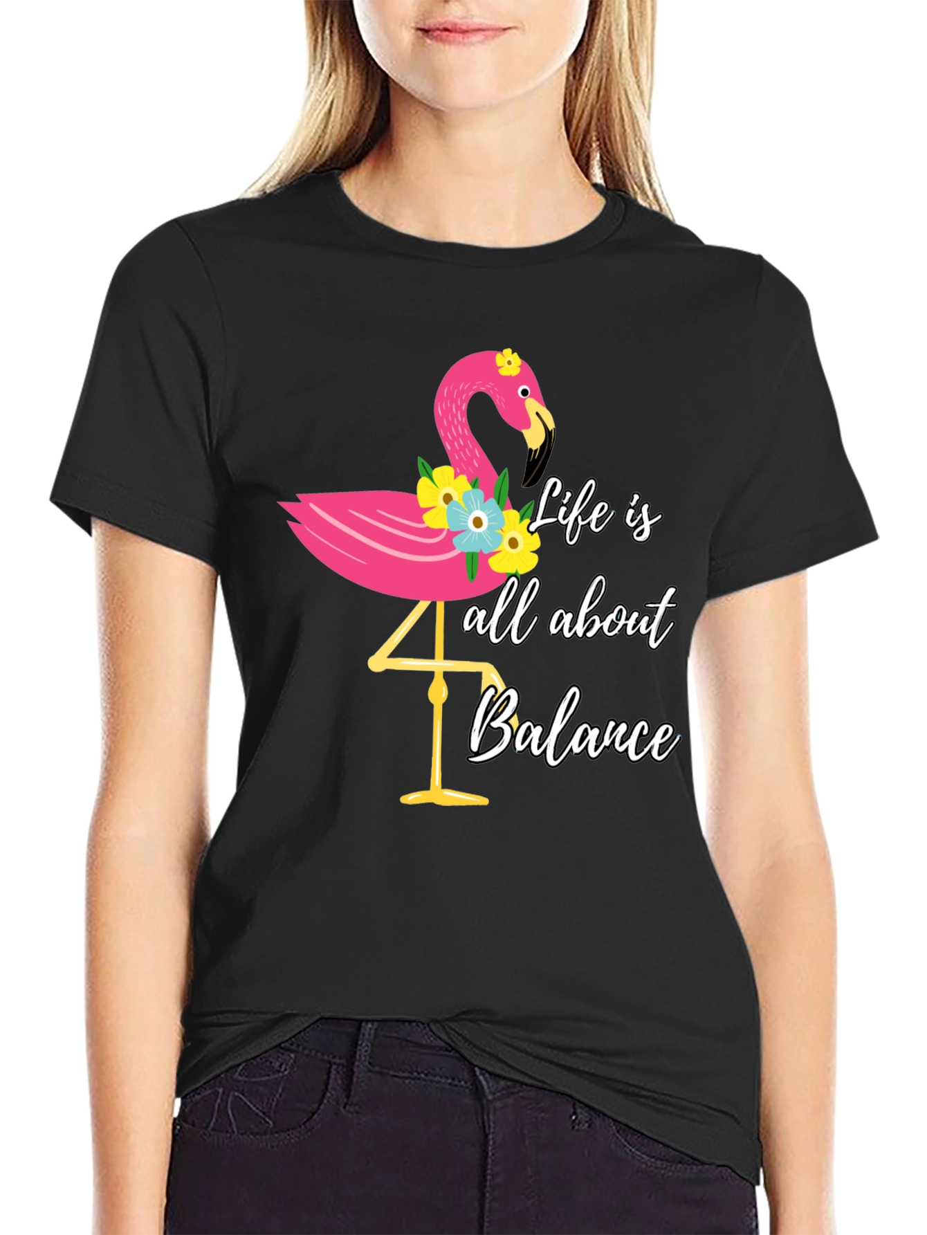 Black Life is all about Balance T-Shirt view 2