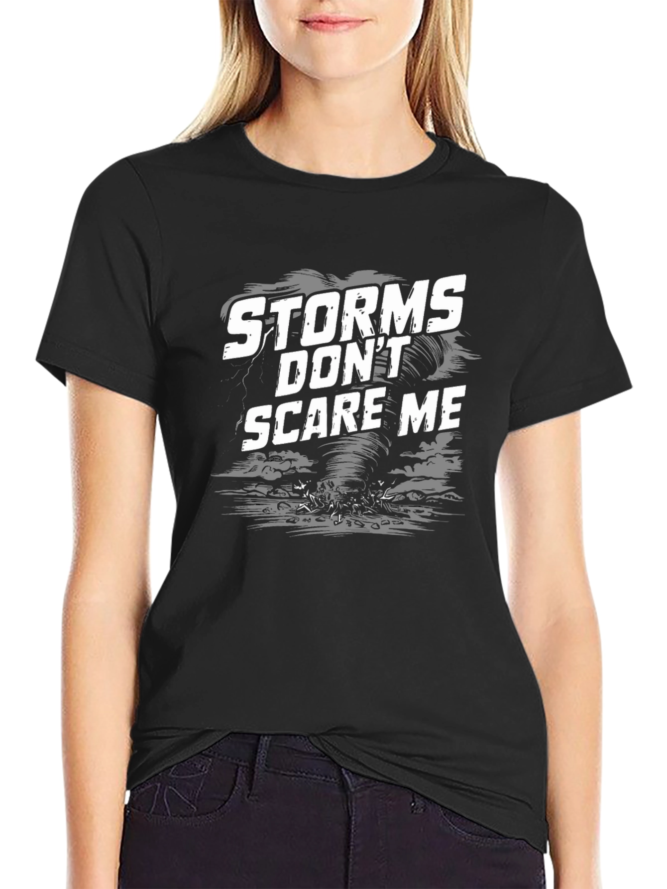 Black Storms Don't Scare Me Graphic Tee view 2