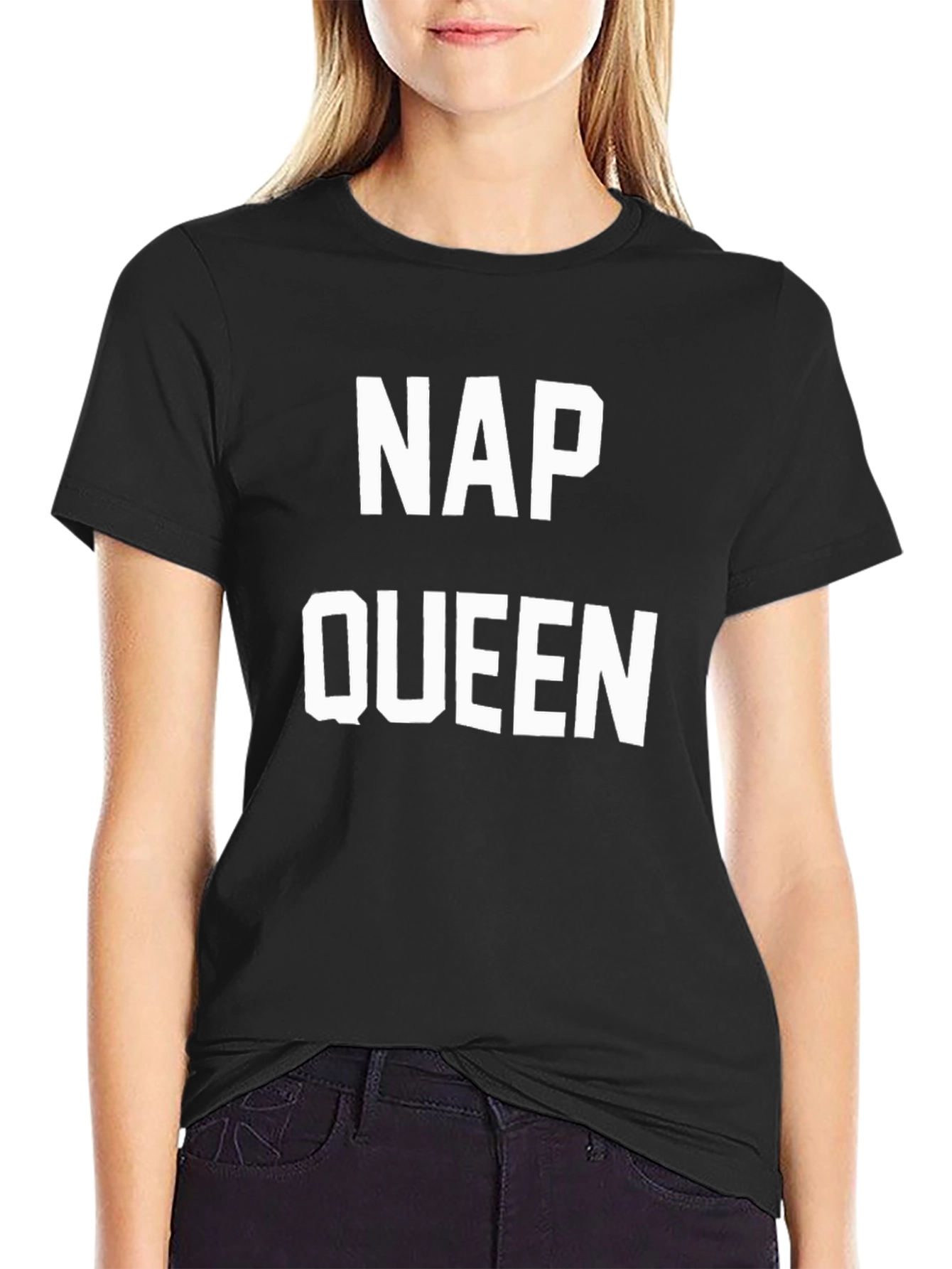 Black Nap Queen Graphic T-Shirt - Casual Comfort view 2