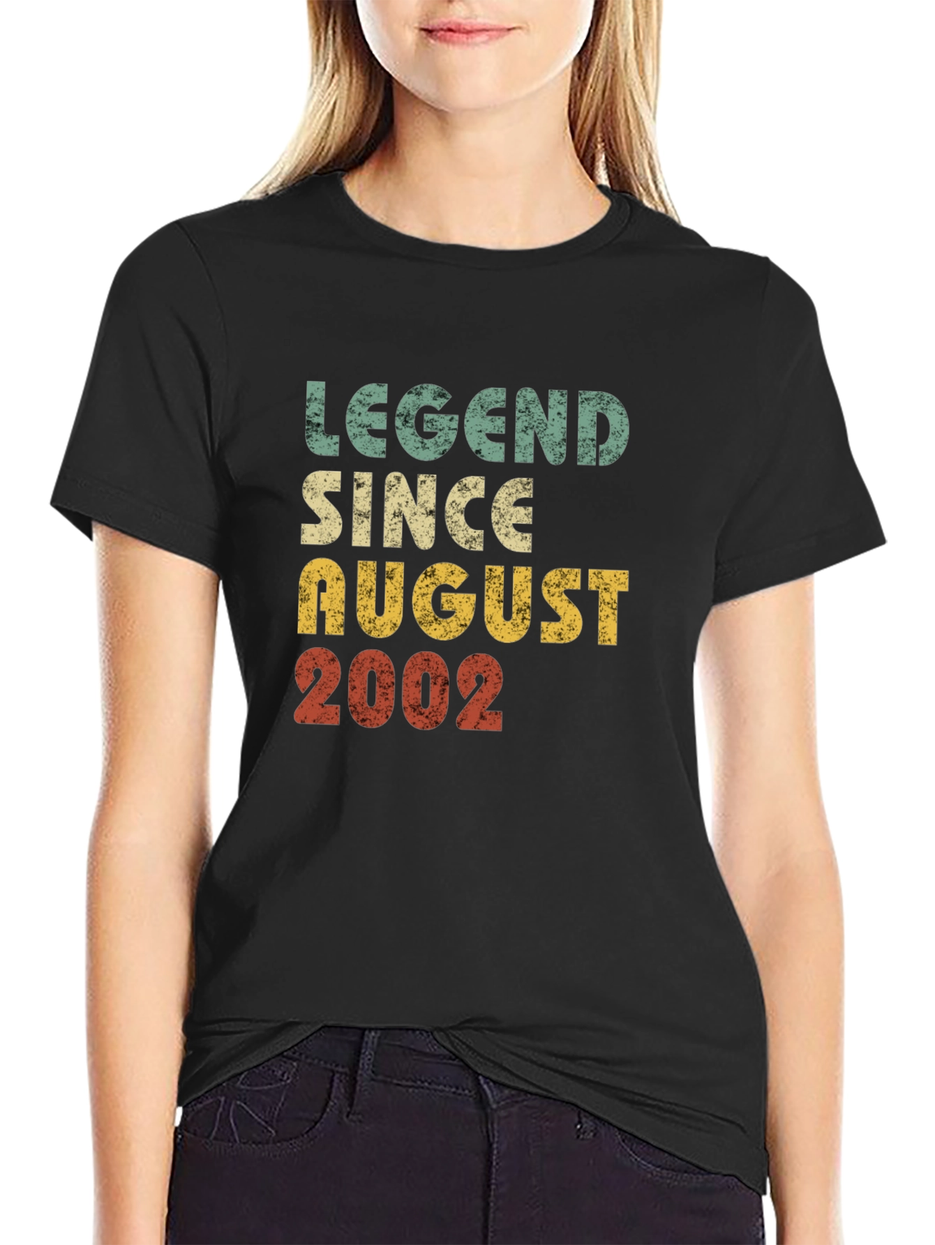 Black Legend Since August 2002 Graphic T-Shirt view 2