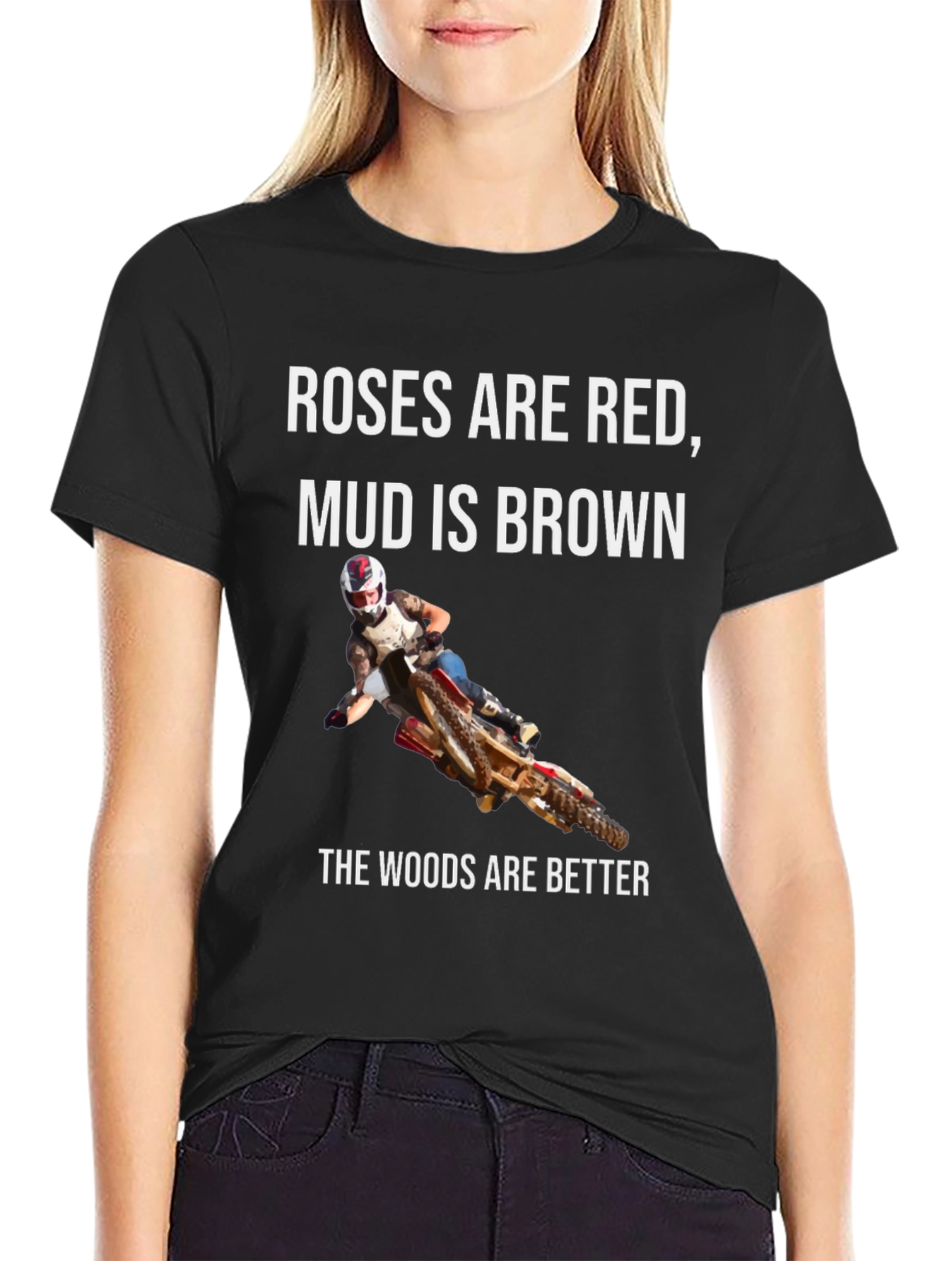 Black Roses Are Red Mud is Brown T-Shirt view 2