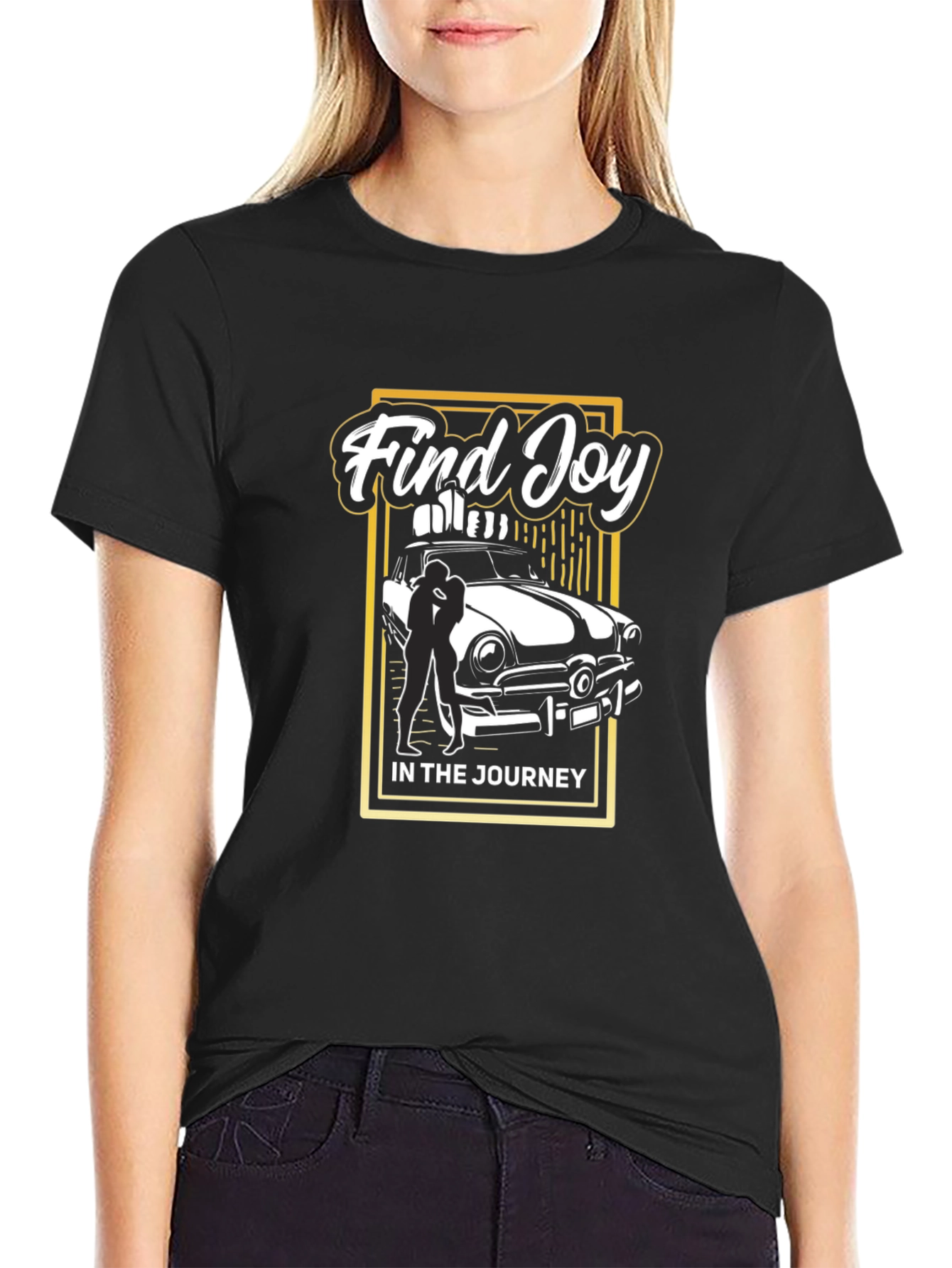 Find Joy Car Graphic Black Tee - 2