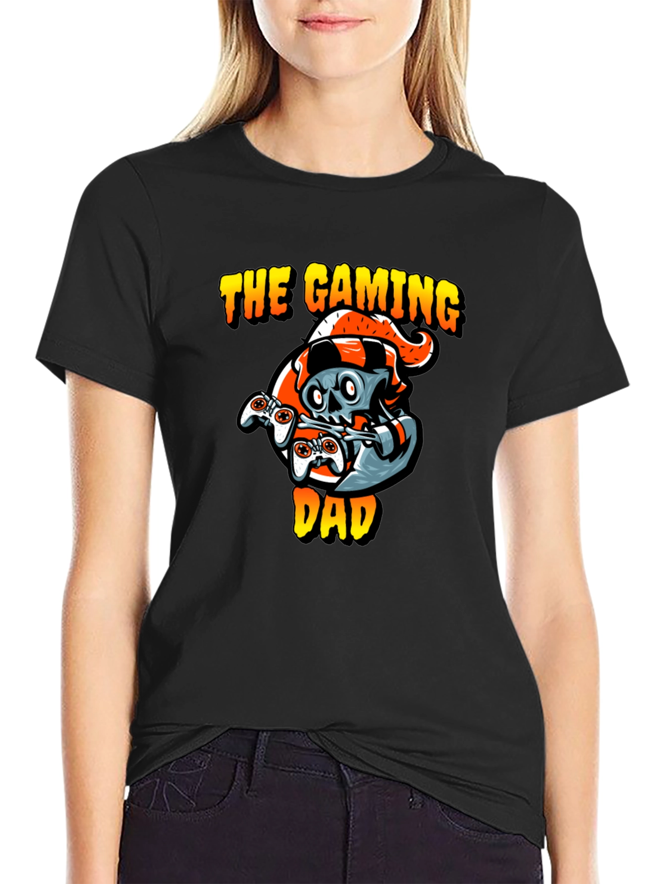 Gaming Dad T-Shirt - Gamer Skull Design - 2