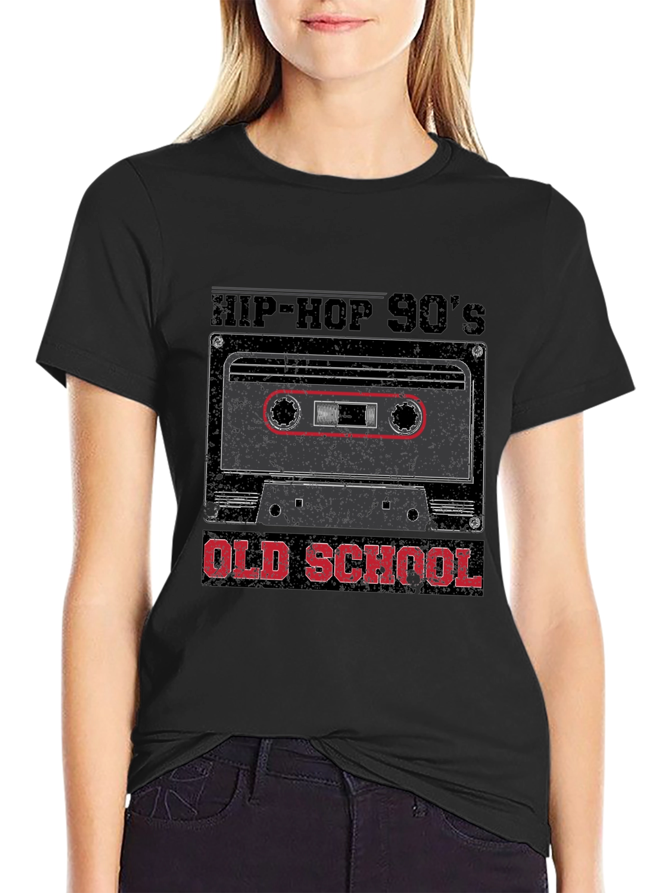 Black Hip-Hop 90's Old School Graphic T-Shirt view 2