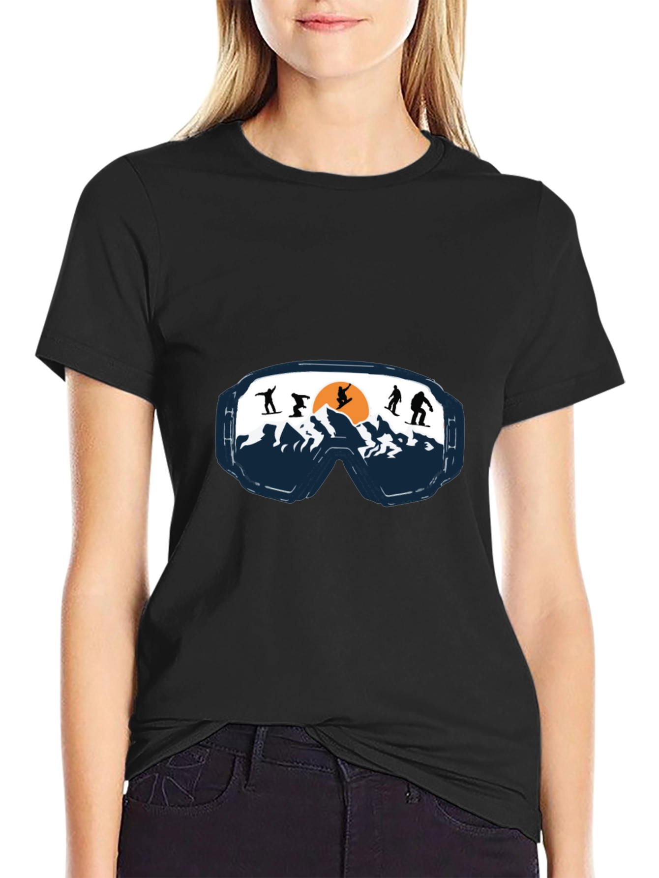 Ski Goggles Graphic Tee - Mountain Adventure Shirt - 2