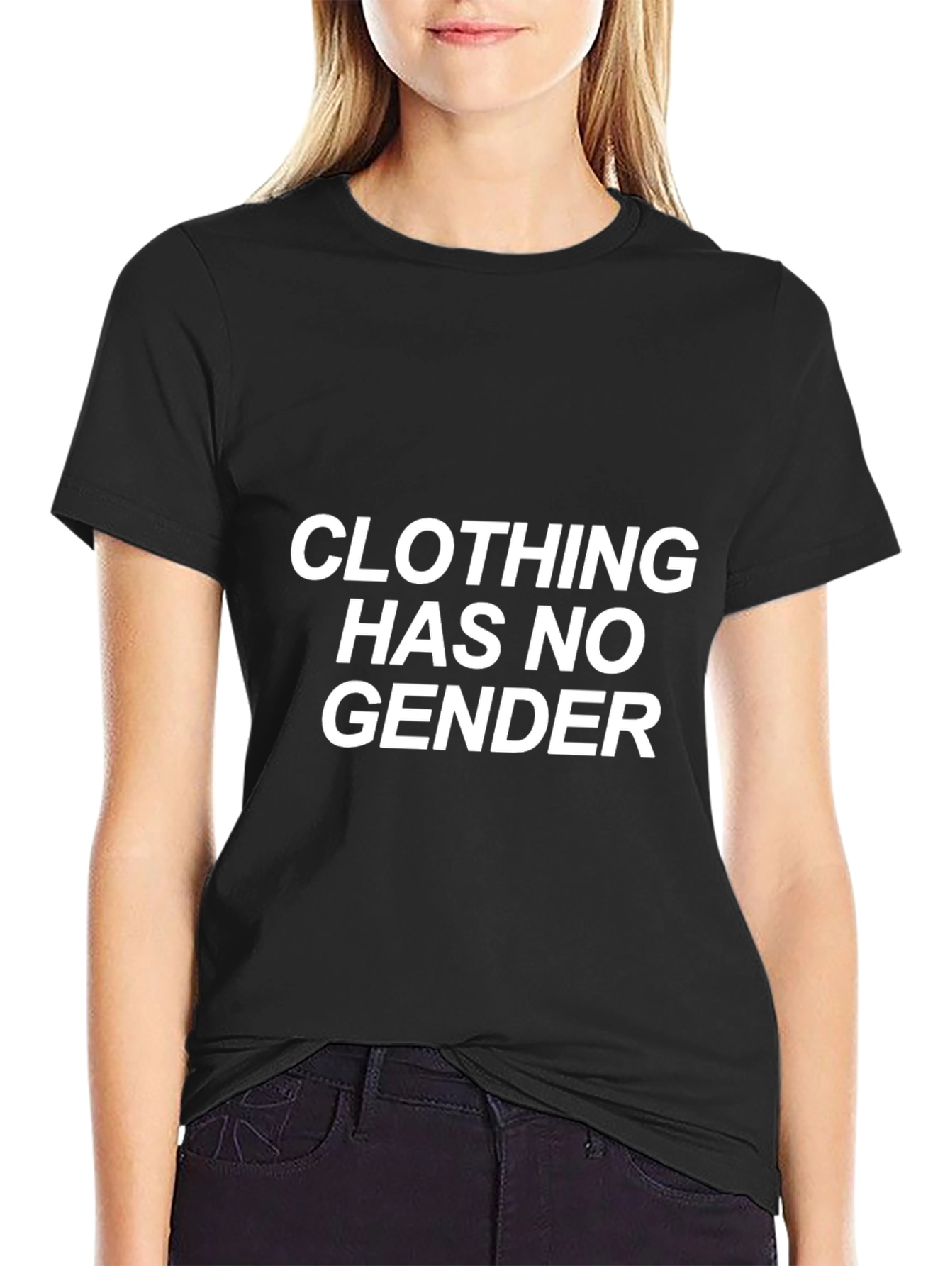 Black Clothing Has No Gender T-Shirt view 2