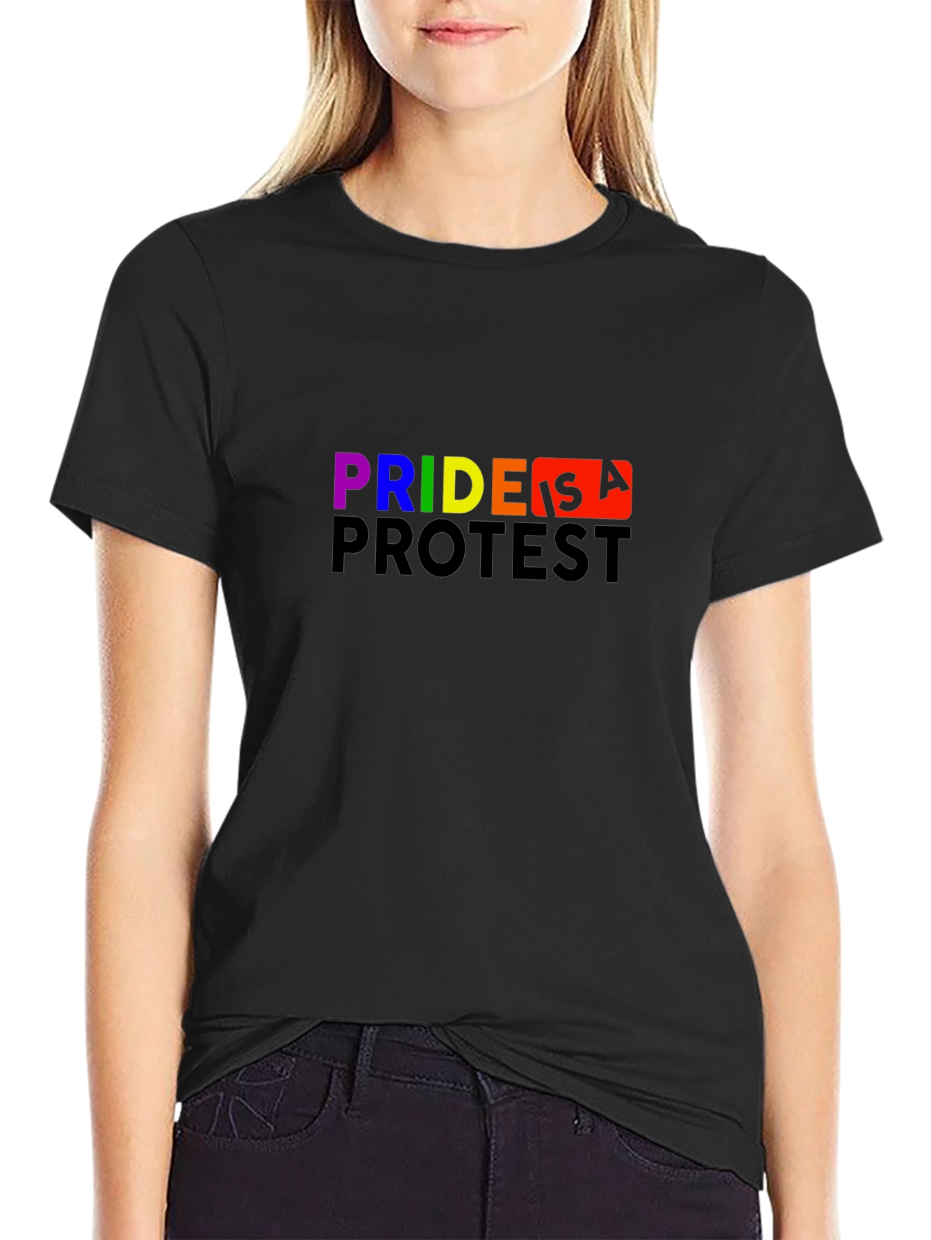 Pride is a Protest Graphic Tee - Black - 2