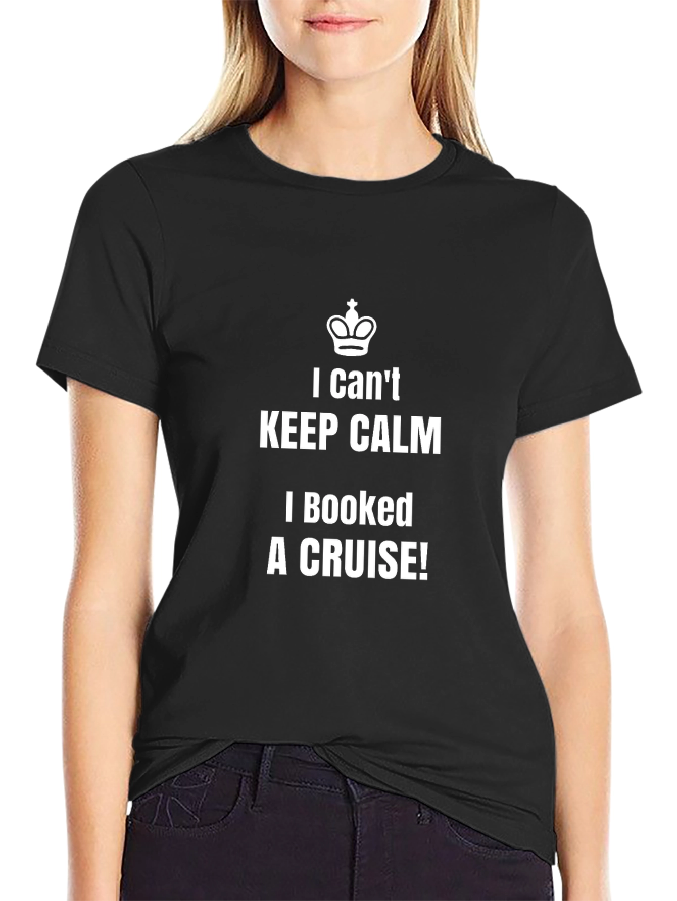 Black Keep Calm Cruise T-Shirt view 2