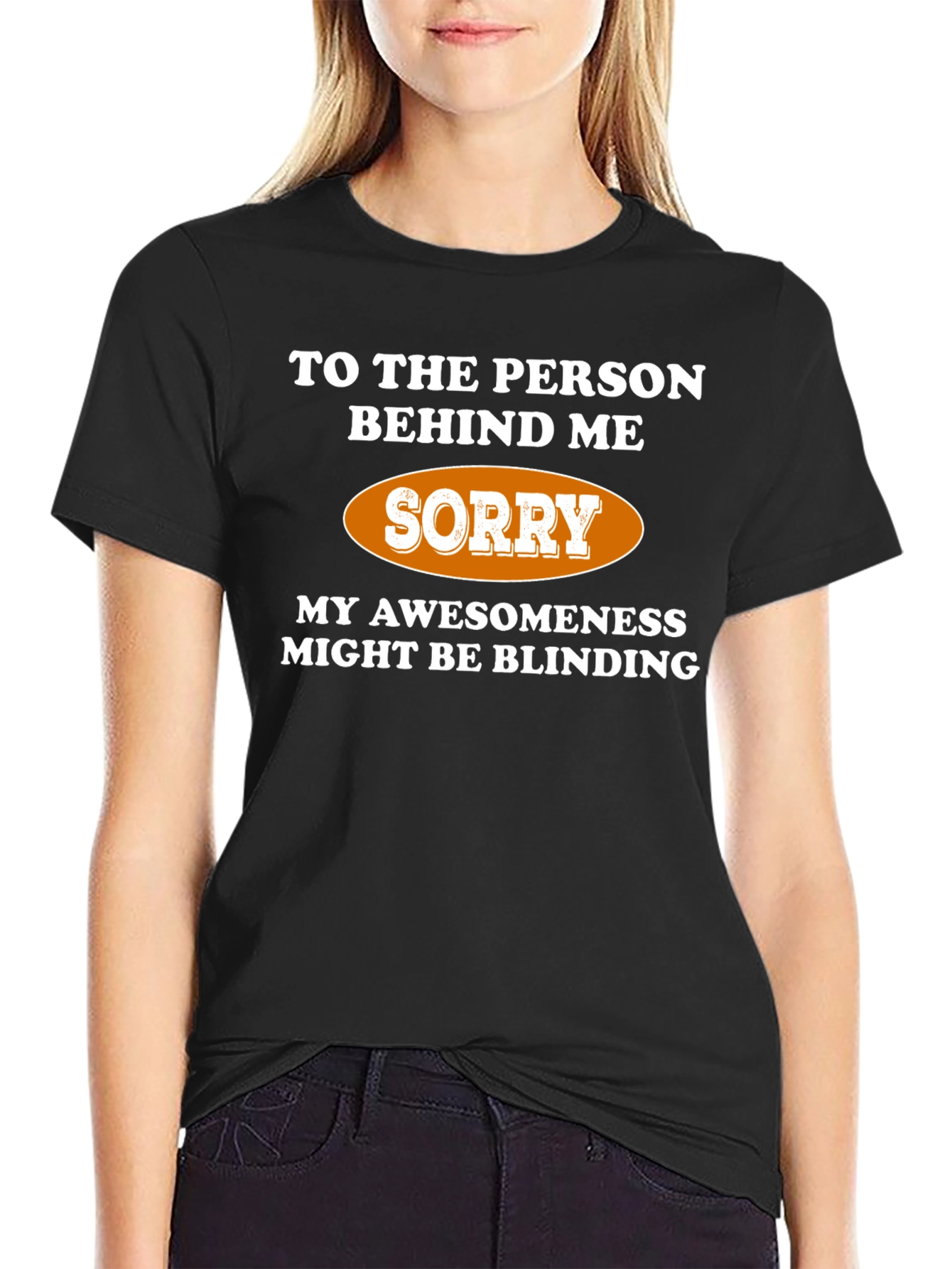 Black Awesomeness Might Be Blinding Graphic T-Shirt view 2