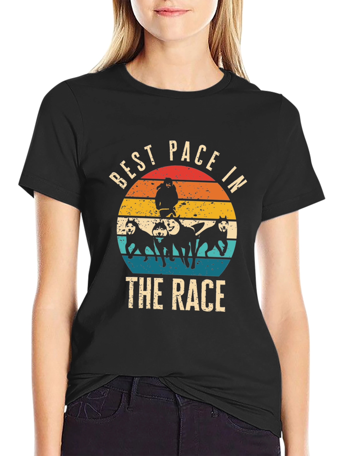 Black Best Pace in the Race Black T-Shirt view 2