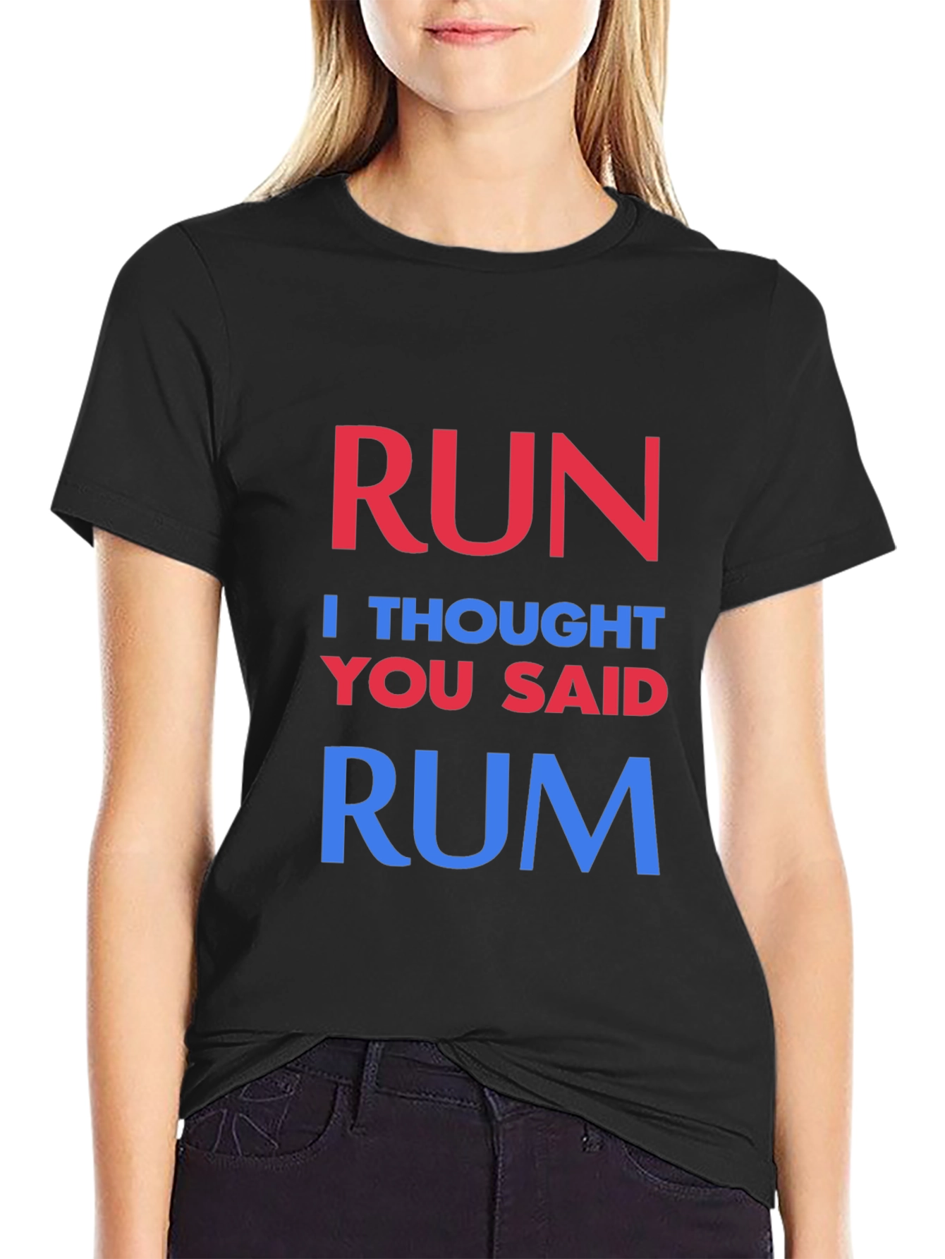 Black Run? I Thought You Said Rum T-Shirt view 2