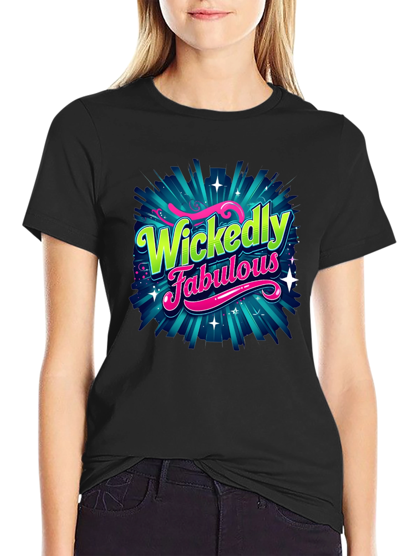 Black Wickedly Fabulous Graphic T-Shirt view 2